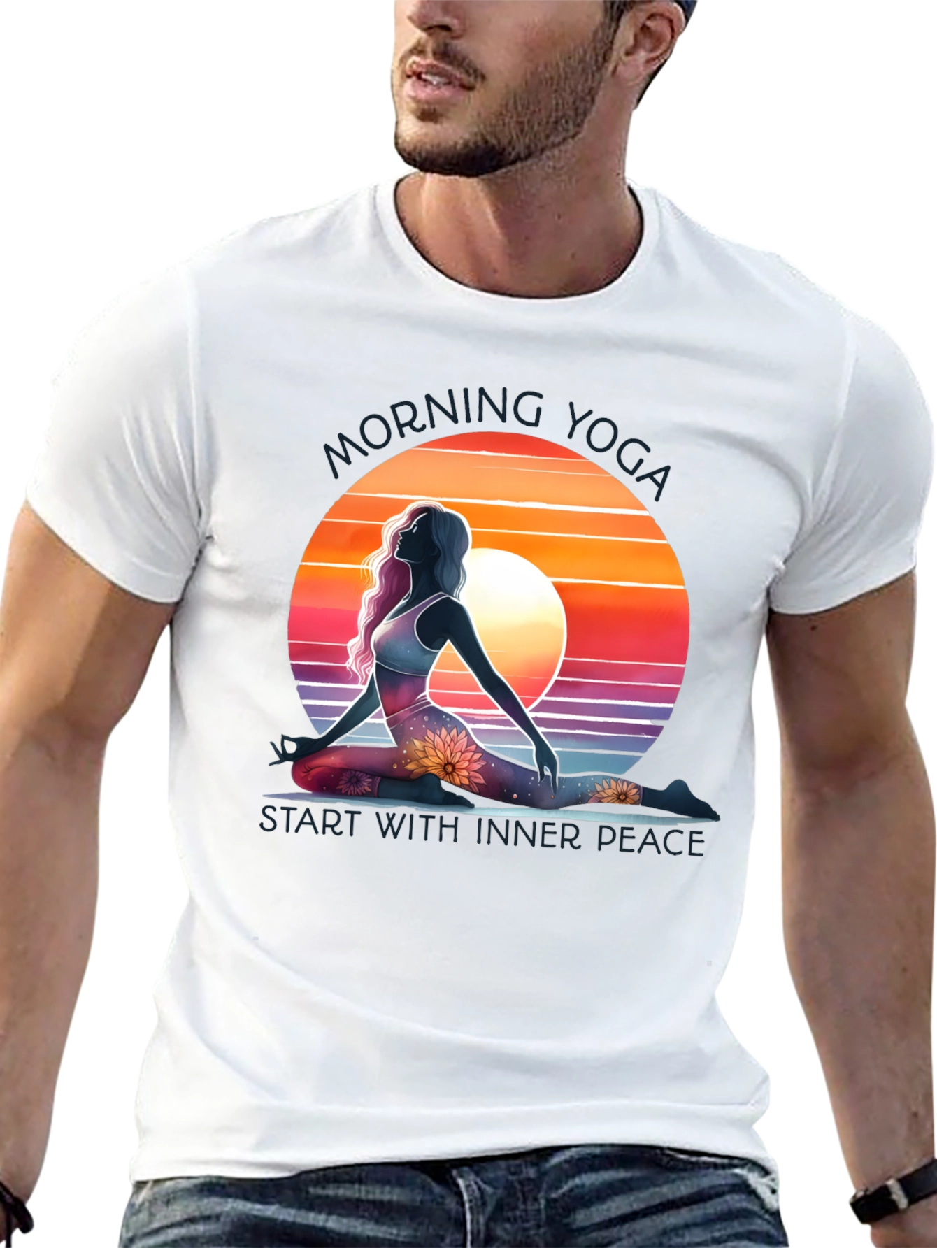 Morning Yoga Graphic Tee