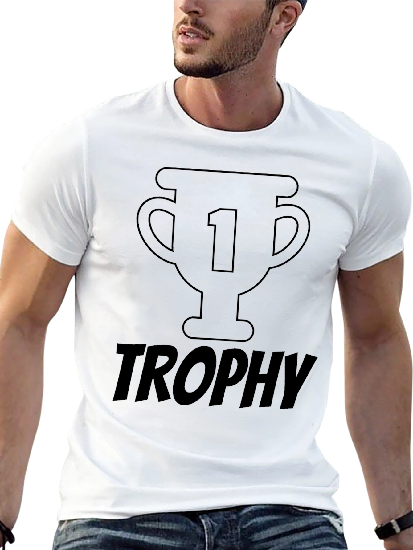 Trophy Number One Black T-Shirt