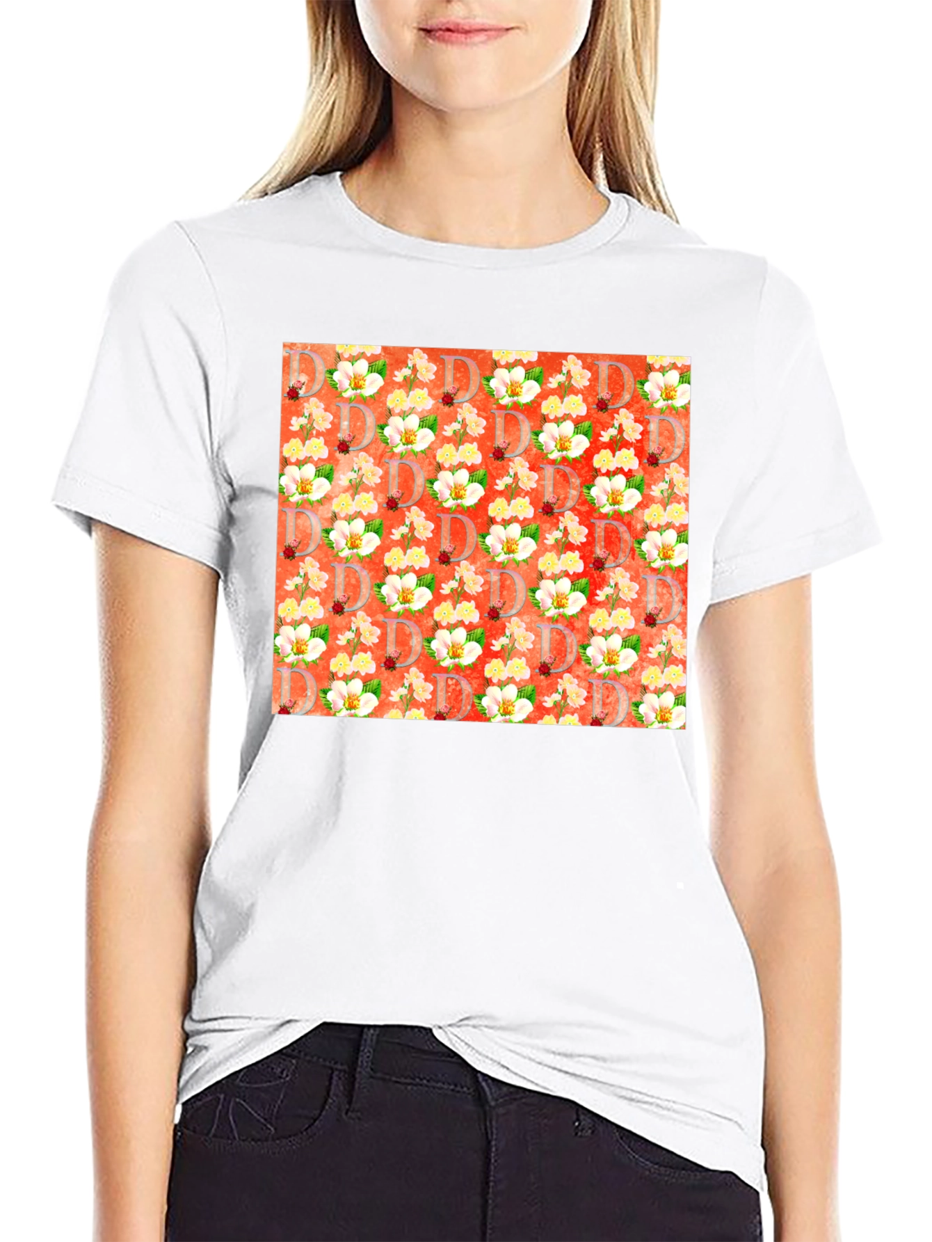 Floral Patterned T-Shirt