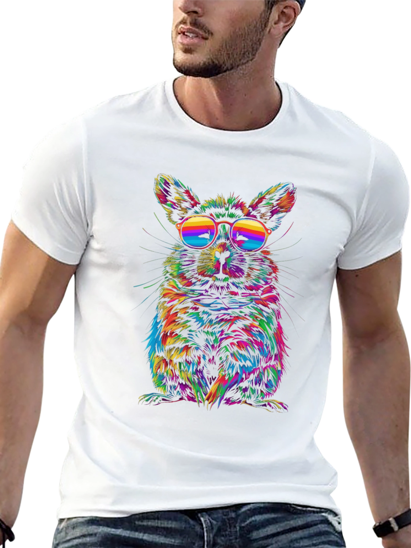 Cool Chinchilla Rainbow T-Shirt