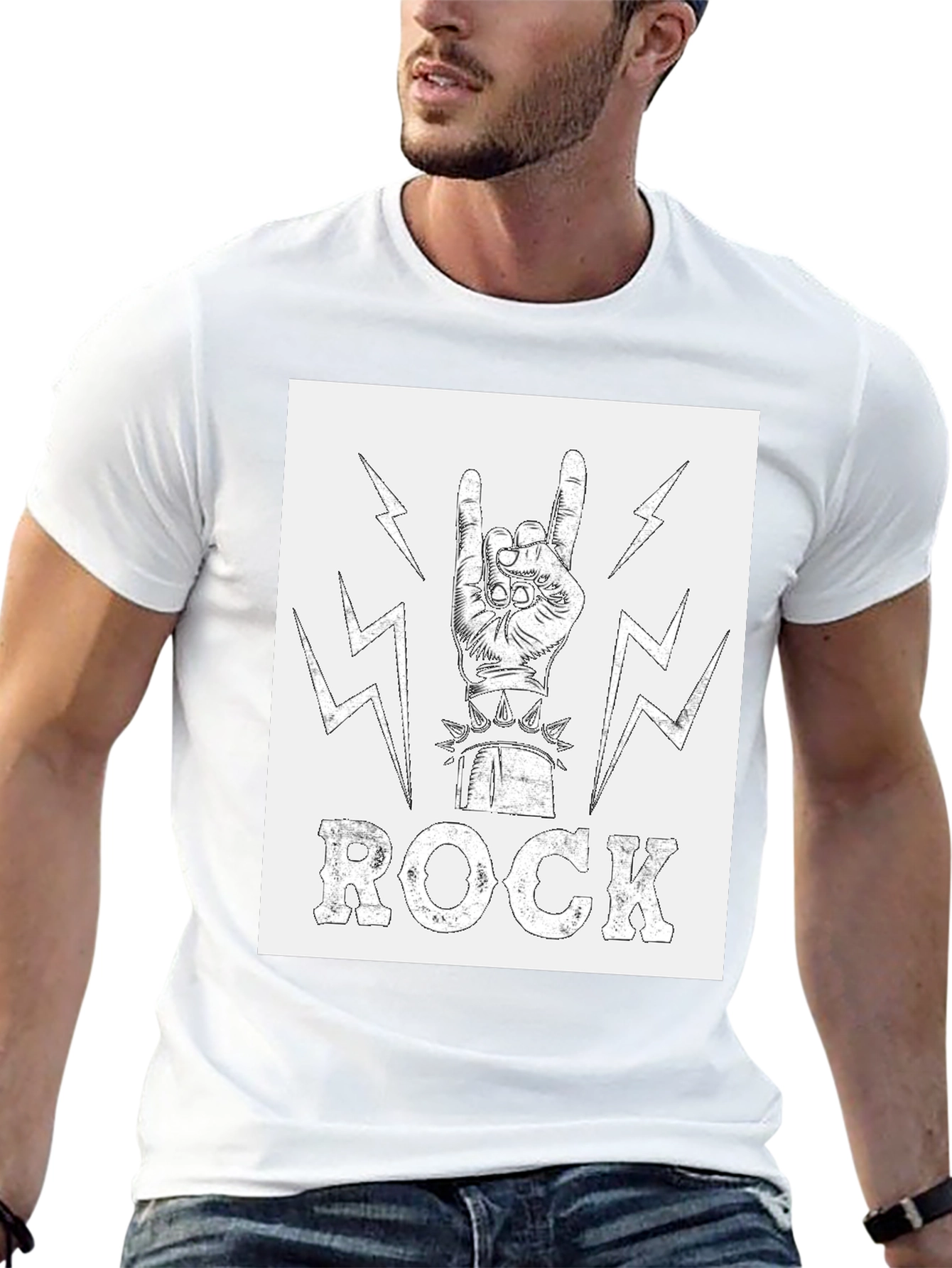 Rock and Roll Graphic T-Shirt