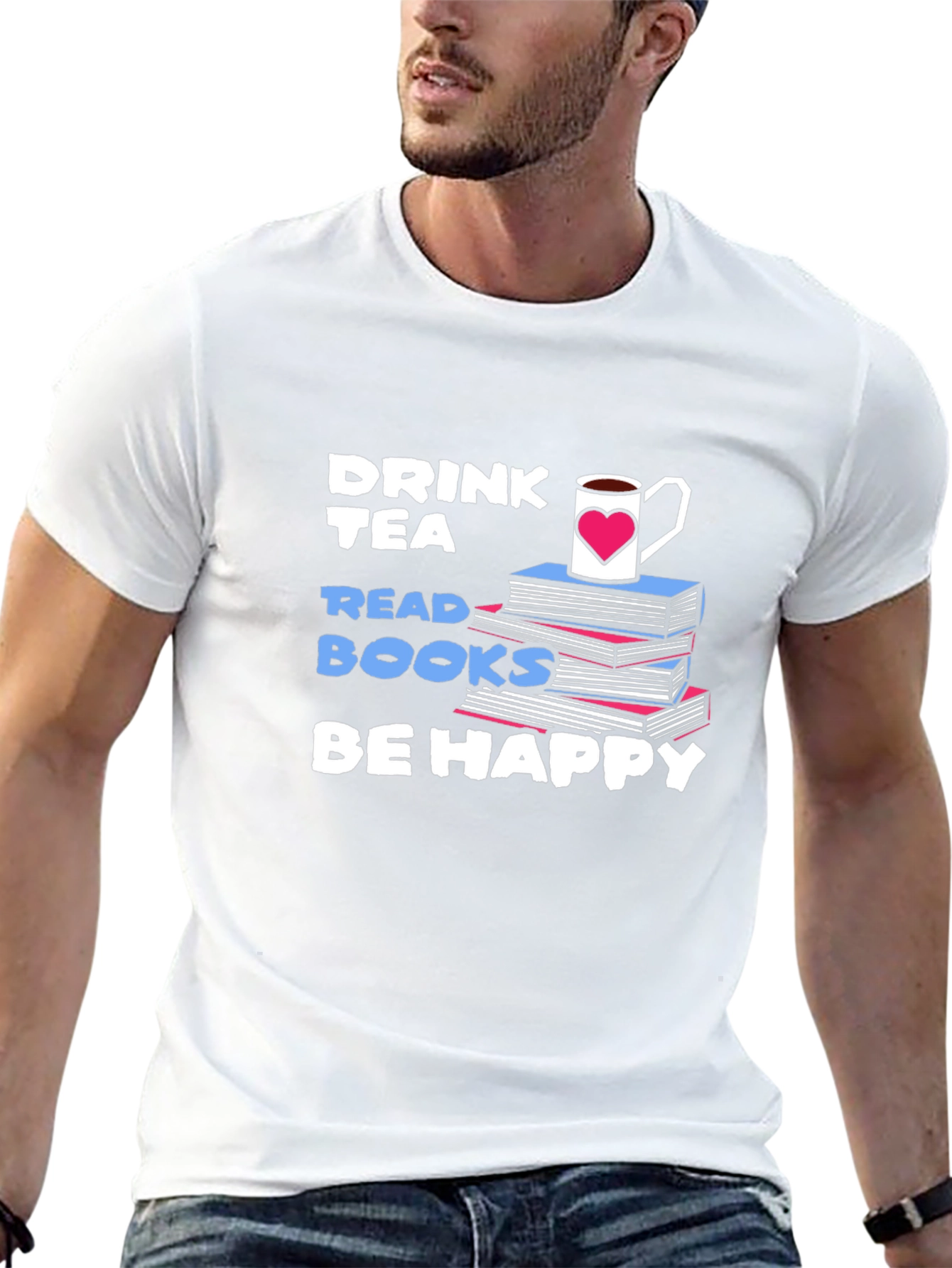 Drink Tea Read Books T-Shirt