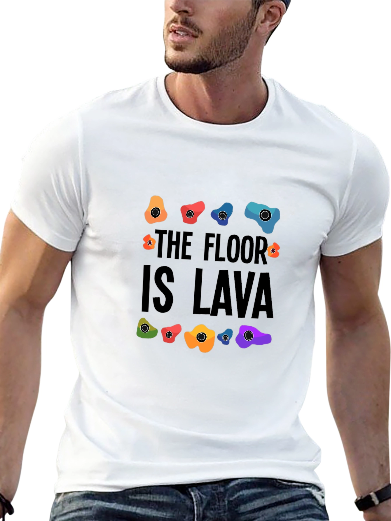 The Floor is Lava Climbing Holds Graphic Tee