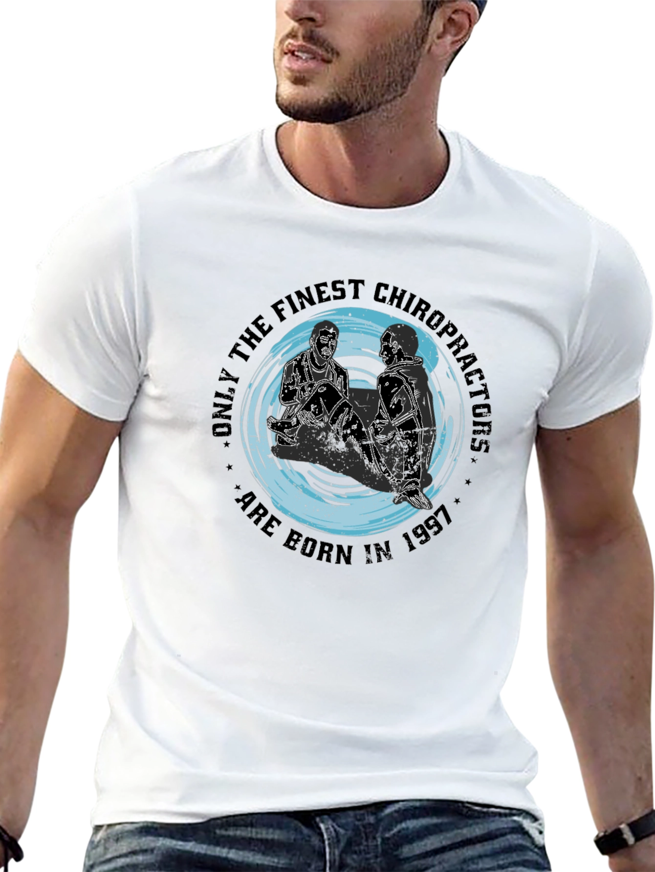 Finest Chiropractors Born in 1997 Black T-Shirt
