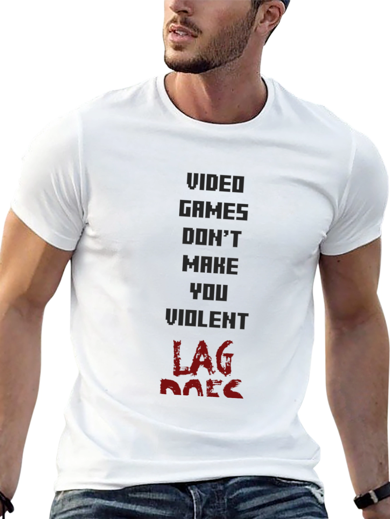 Video Game Lag Humor Graphic T-Shirt
