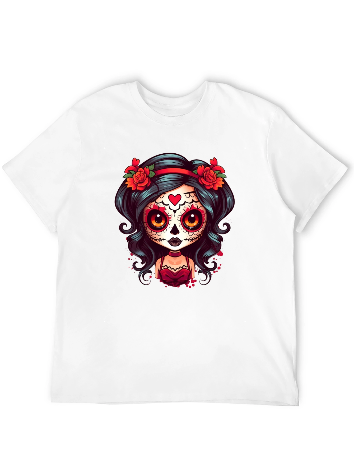 Sugar Skull Girl T-Shirt - Day of the Dead
