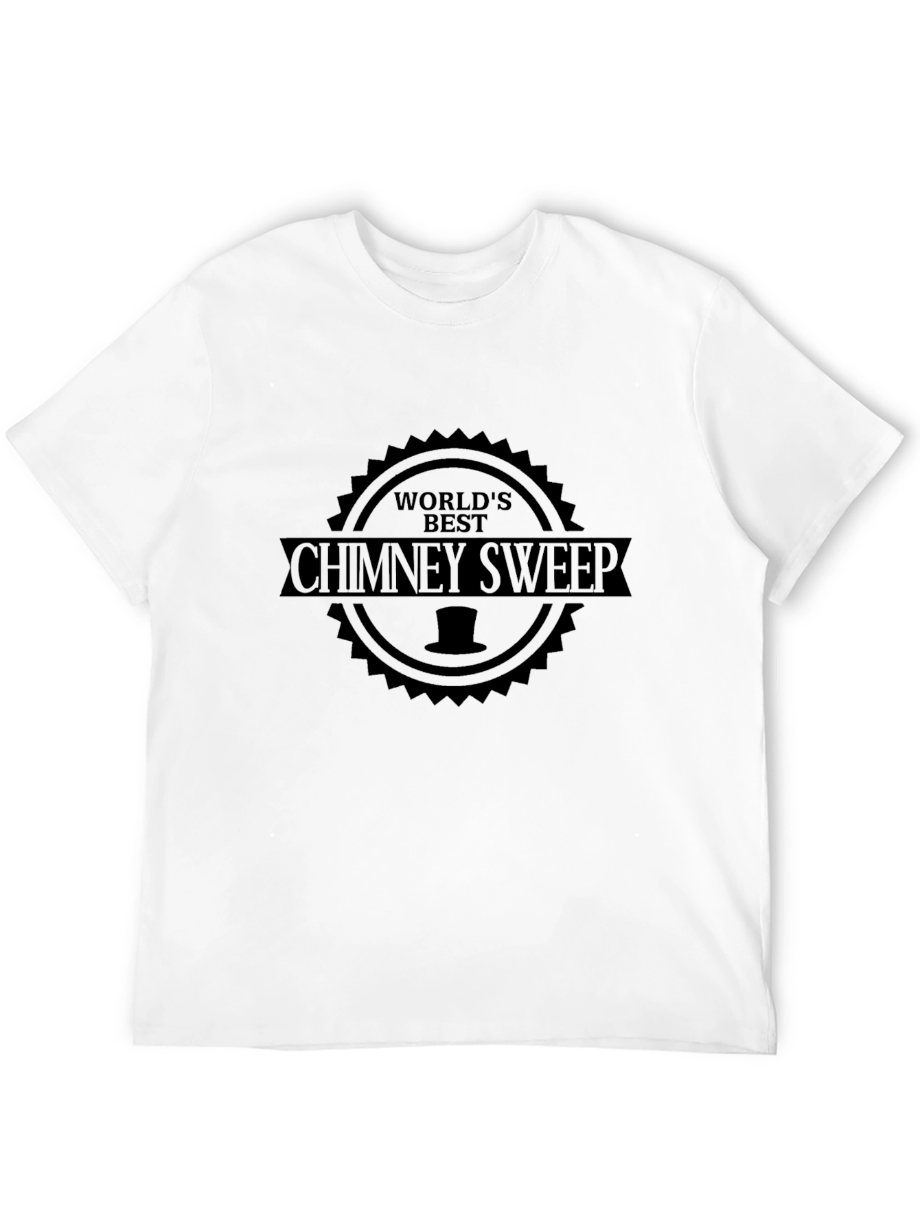 Worlds Best Chimney Sweep Graphic Tee - Black