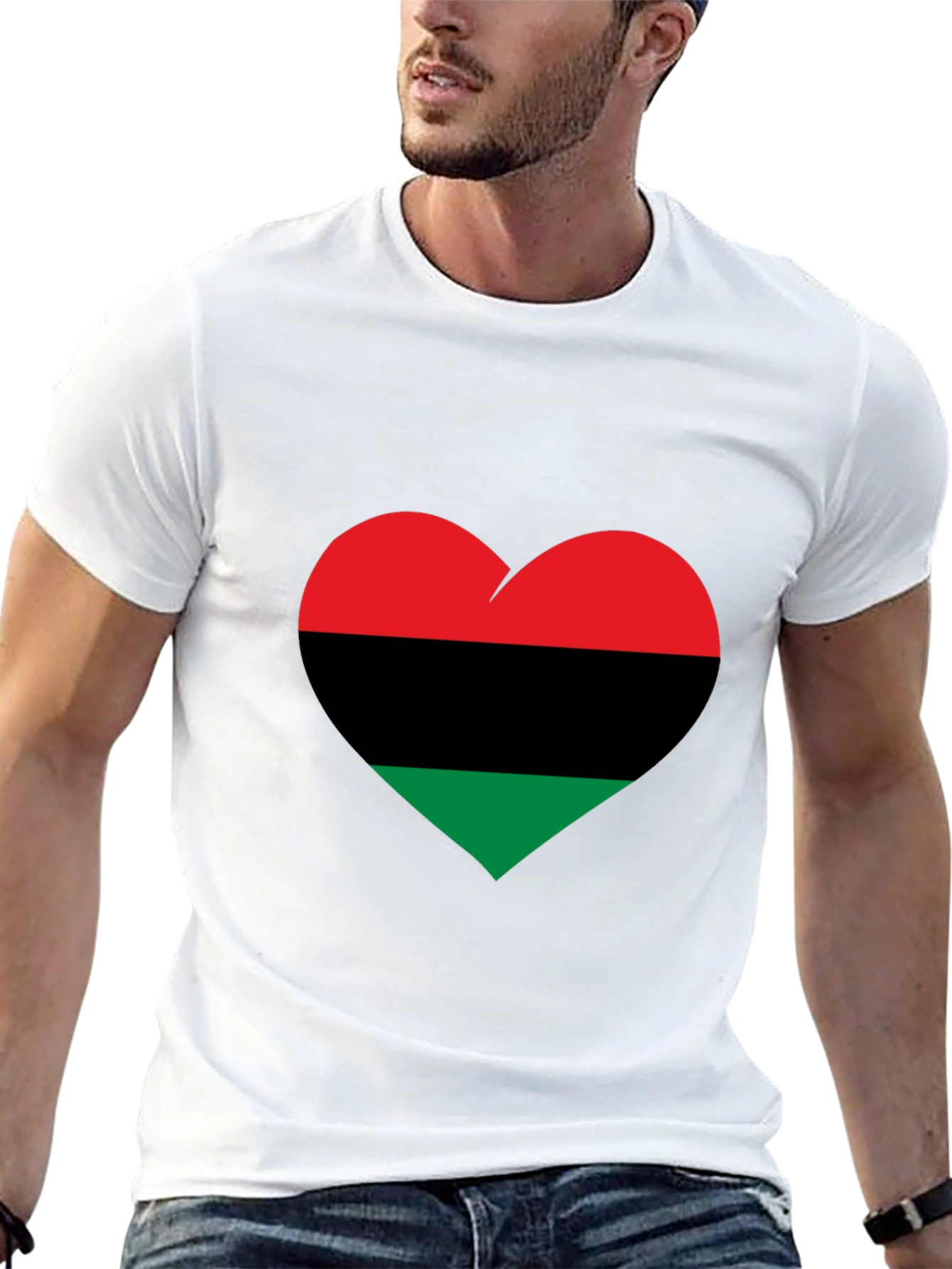 Pan-African Flag Heart Tee