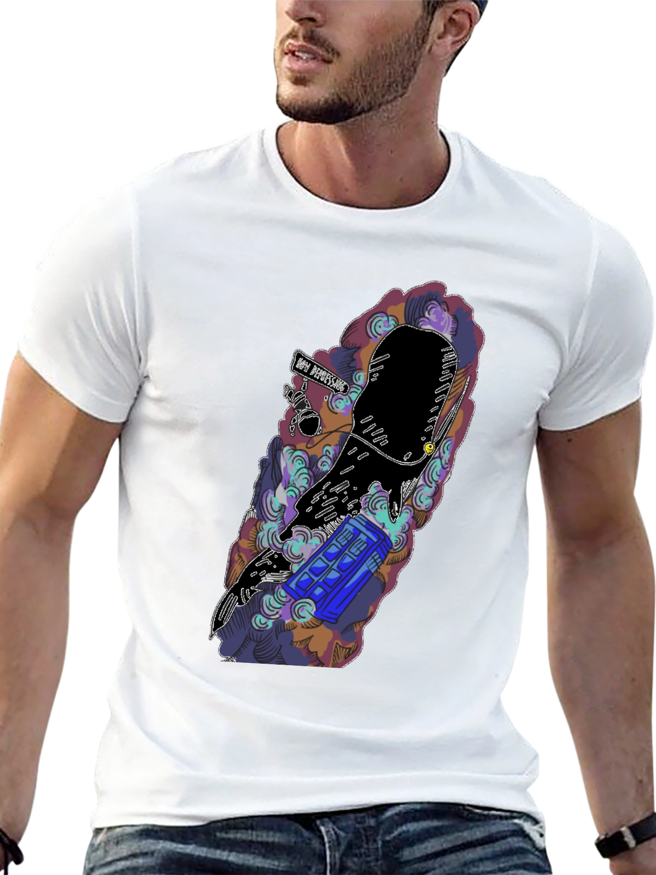 Doctor Who TARDIS Graphic Black T-Shirt
