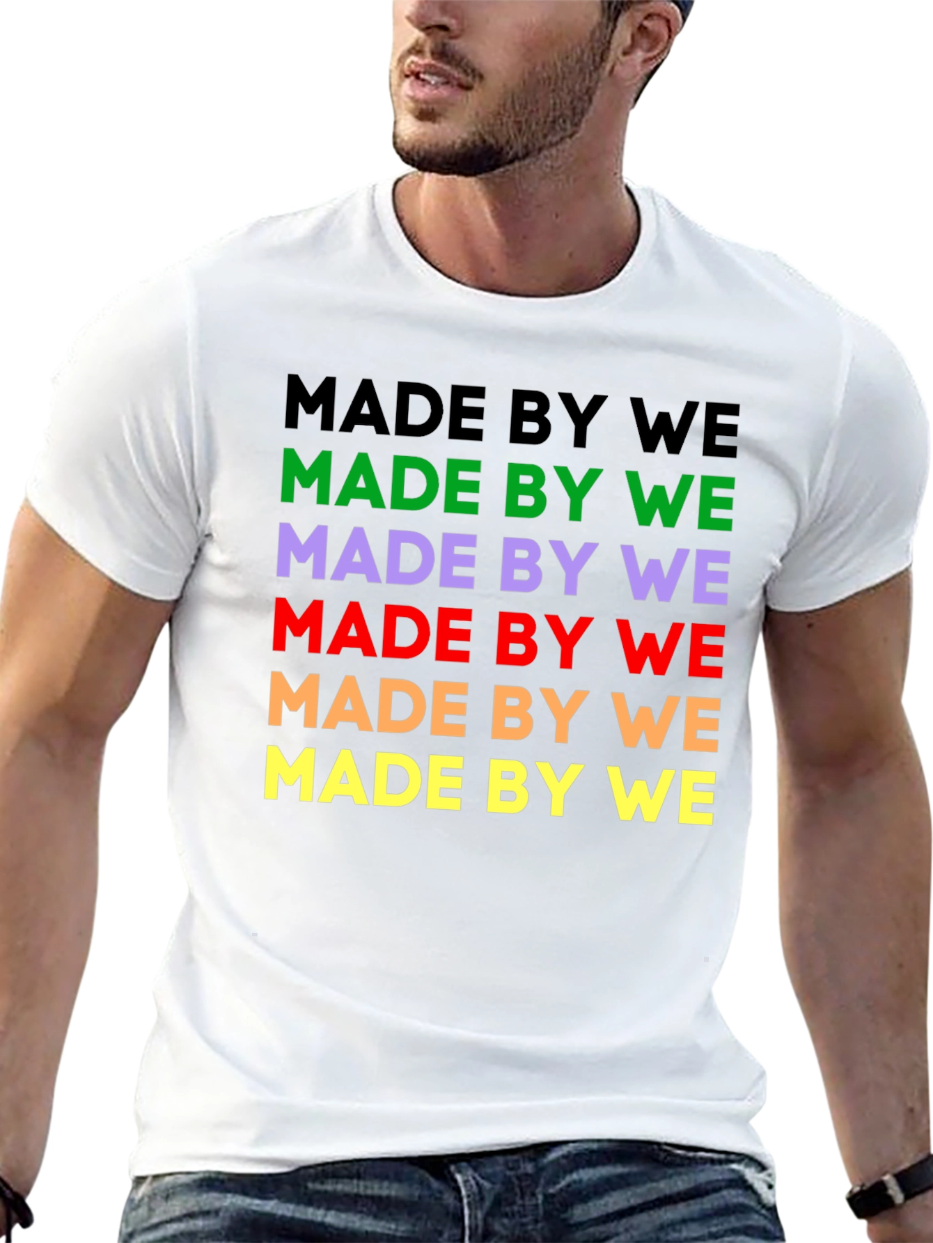 Made By We Graphic Tee - Black Cotton T-Shirt