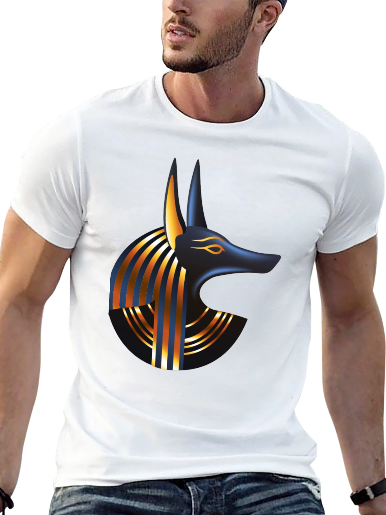 Anubis Graphic Tee - Egyptian God Design