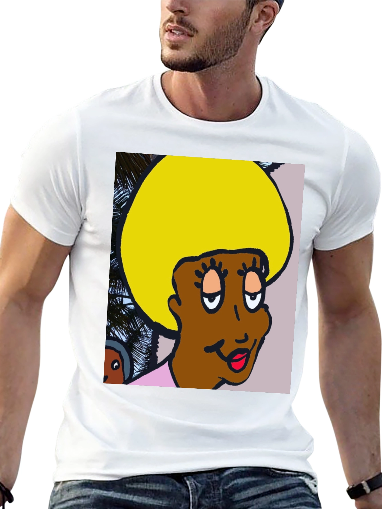 Retro Cartoon Afro T-Shirt