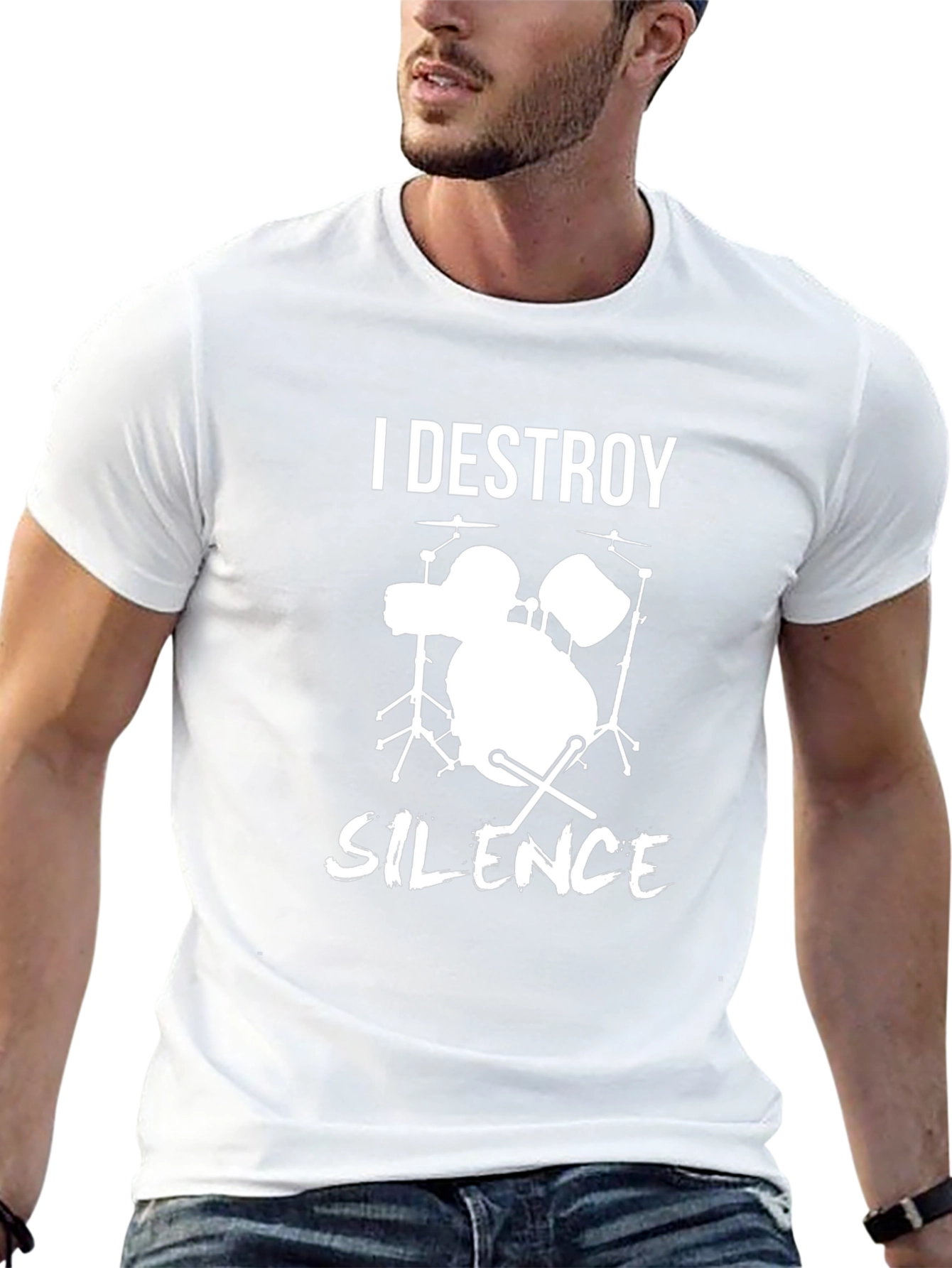 I Destroy Silence Drummer T-Shirt
