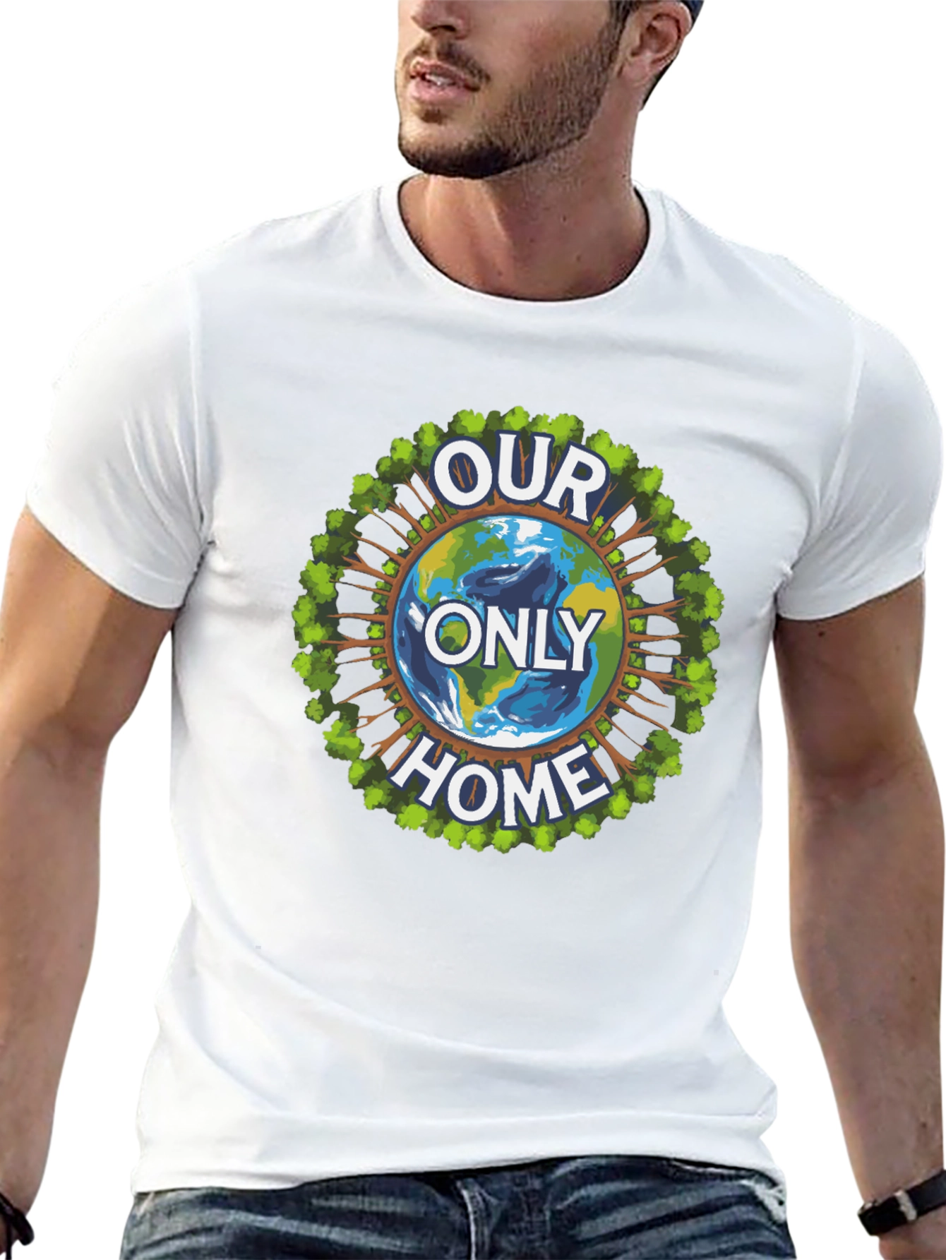 Eco-Friendly Our Only Home Graphic T-Shirt