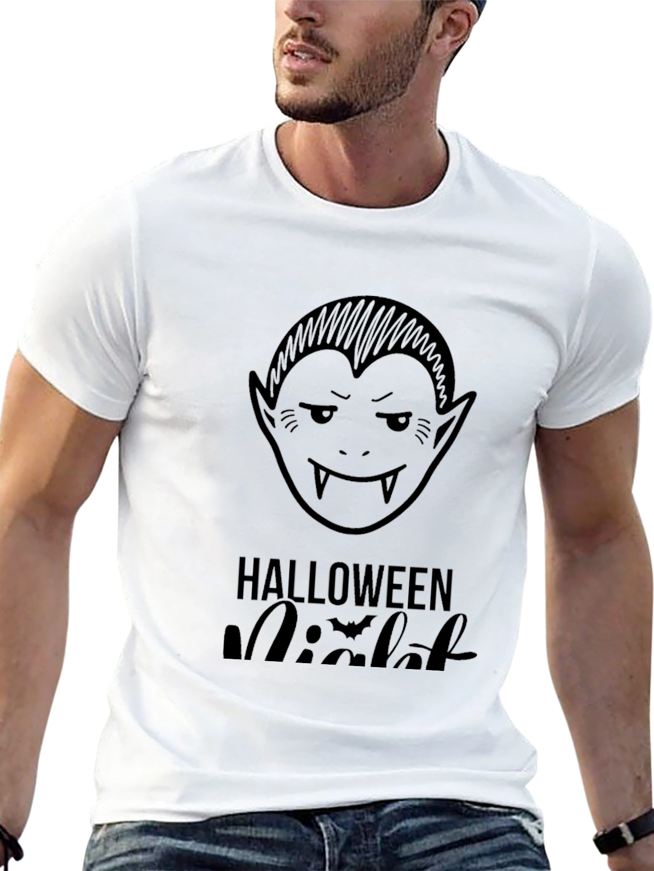 Halloween Night Vampire Graphic Tee