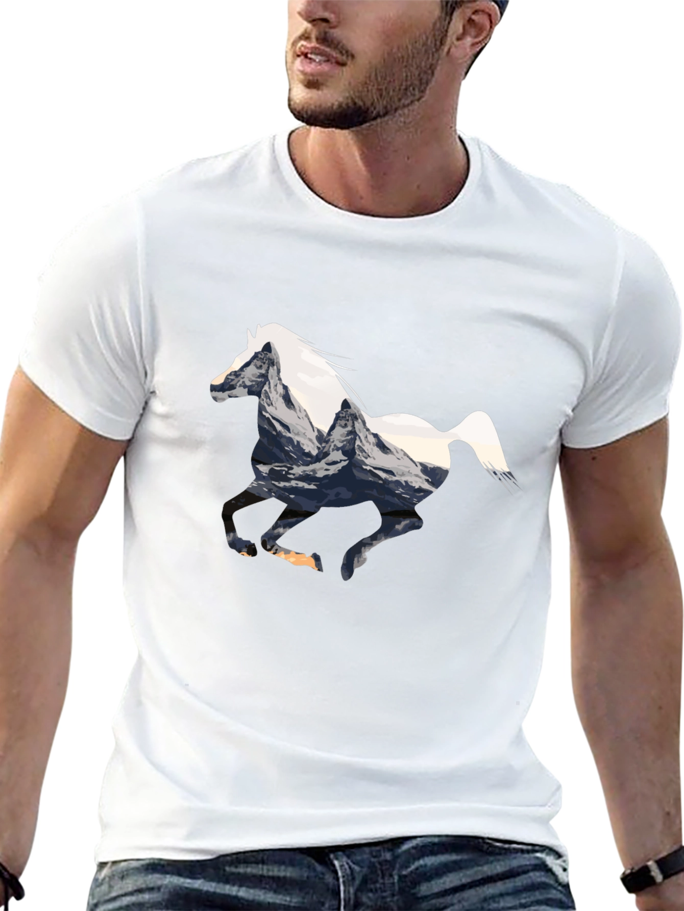 Horse Mountain Graphic Tee - Black