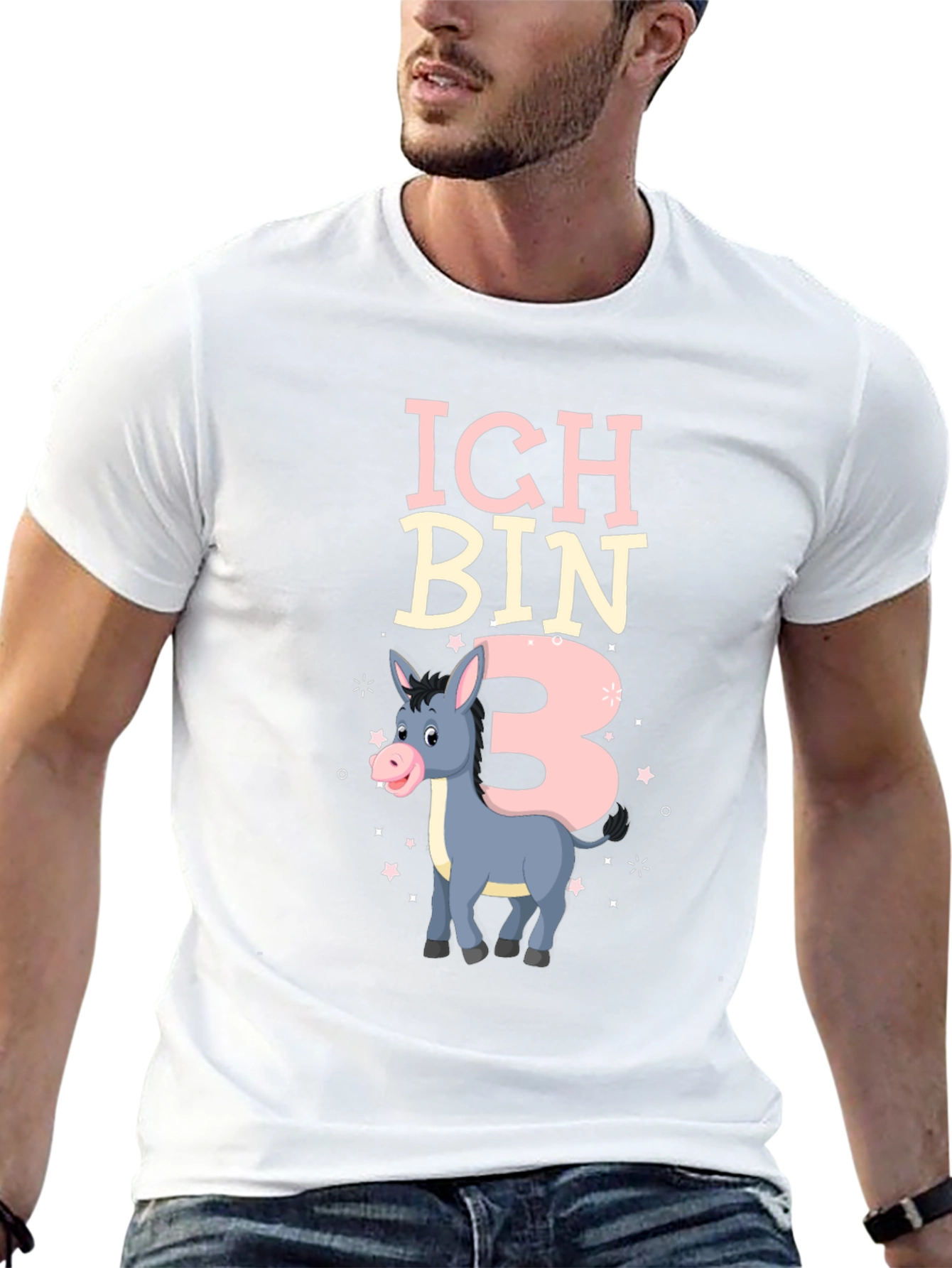 Ich Bin 3 Birthday Donkey T-Shirt