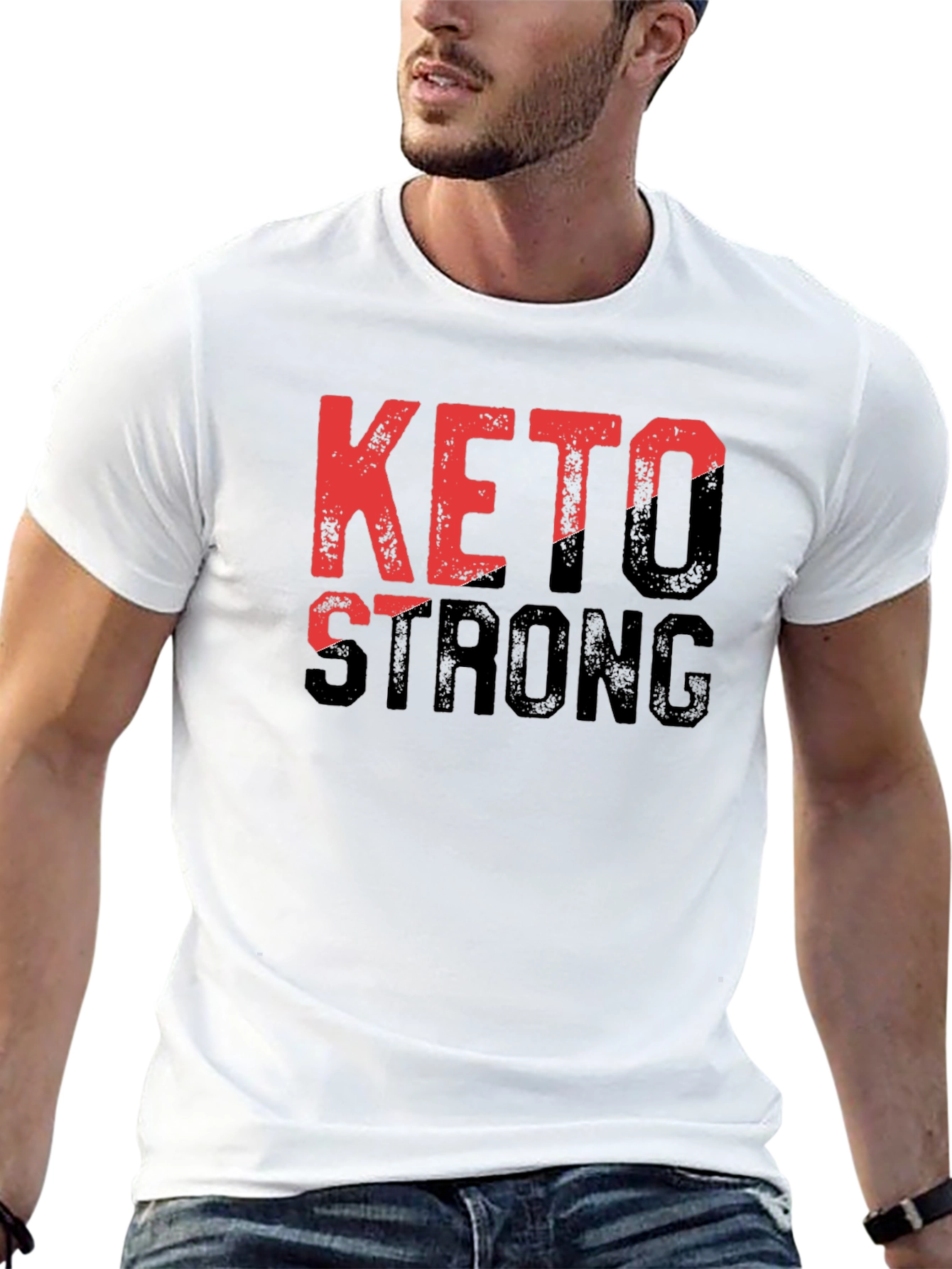 Keto Strong Graphic Tee - Black