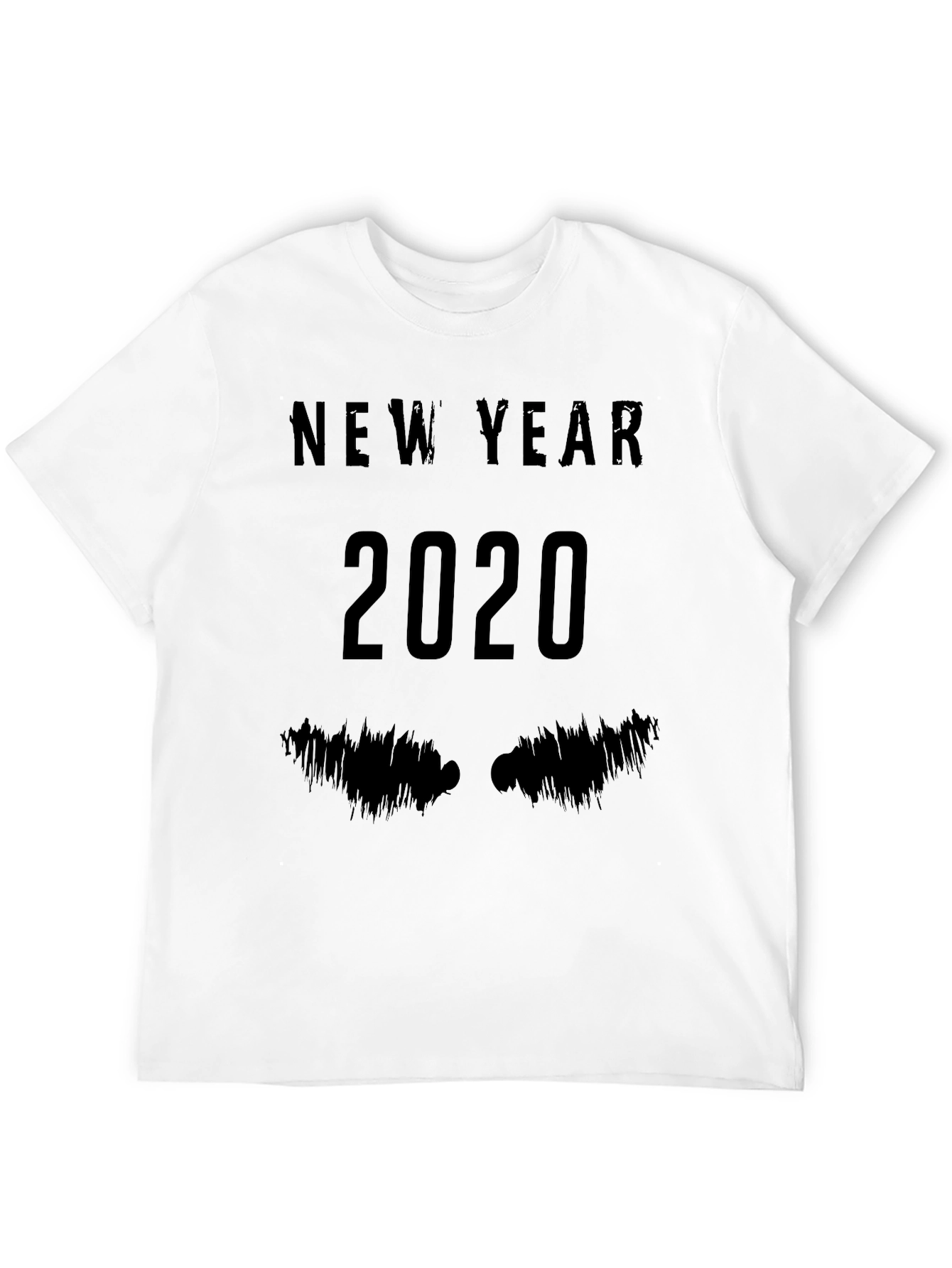 New Year 2020 Graphic Tee - Mens Black T-Shirt