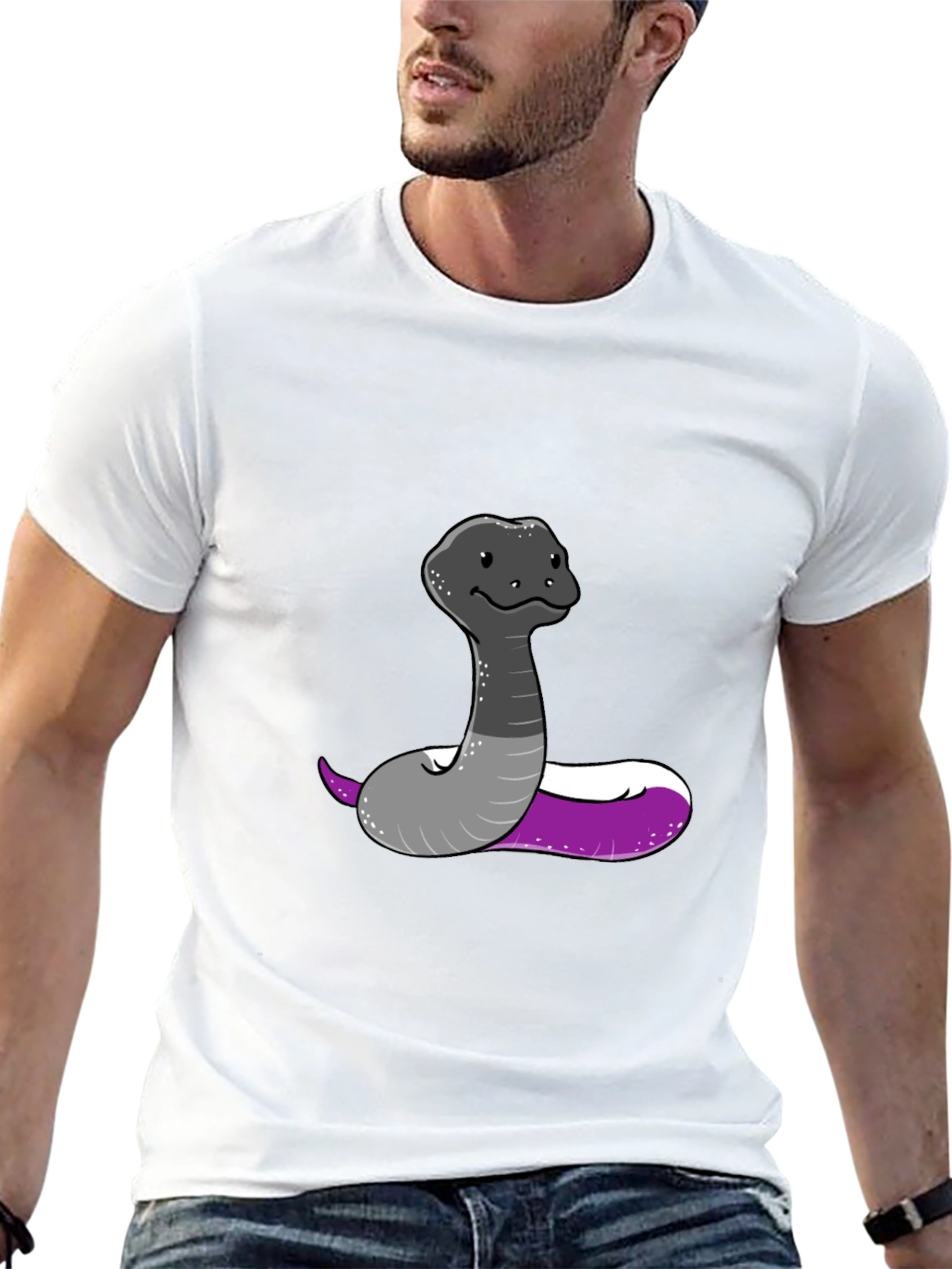 Asexual Pride Snake Graphic Tee