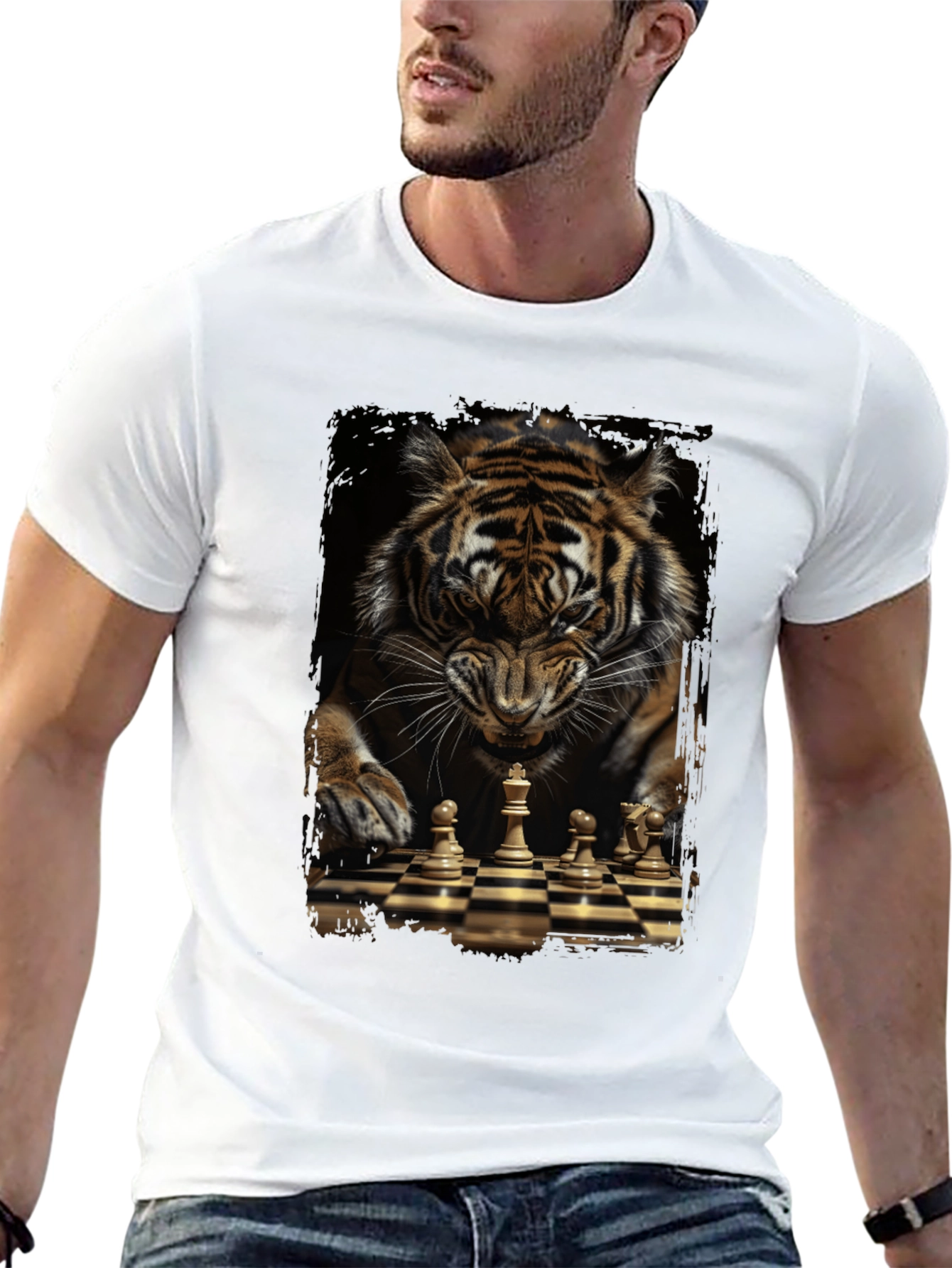 Tiger Chess Graphic Tee - King of the Board