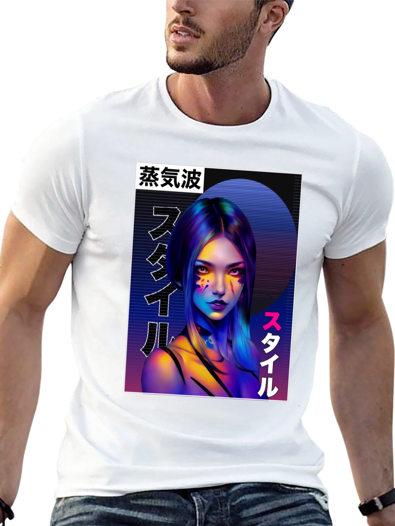 Vaporwave Style Graphic Tee