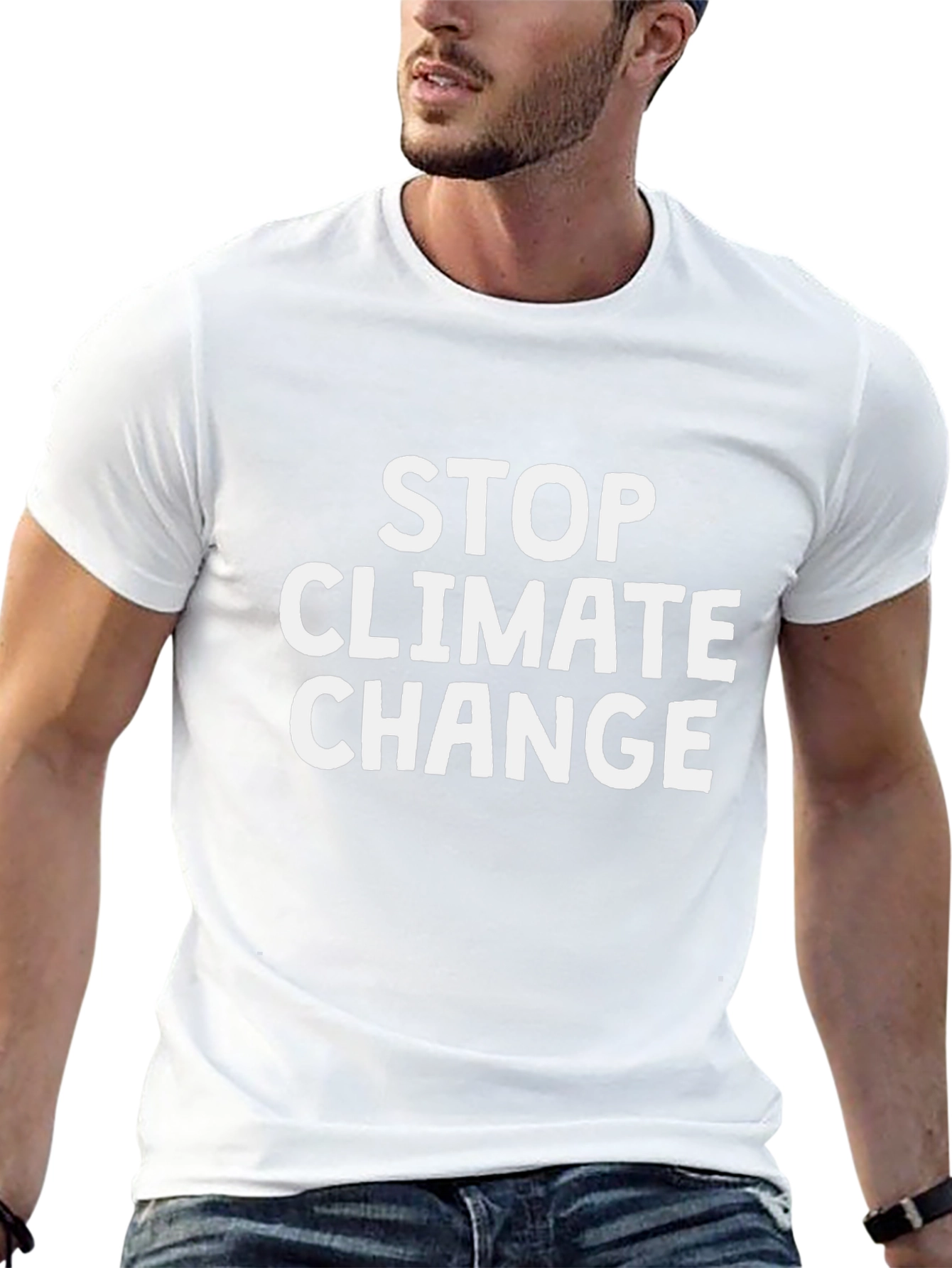 Stop Climate Change Graphic Tee - Eco-Friendly Fashion