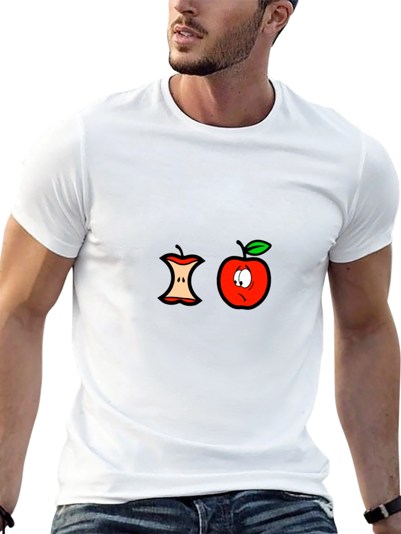 Funny Apple Core Graphic Tee