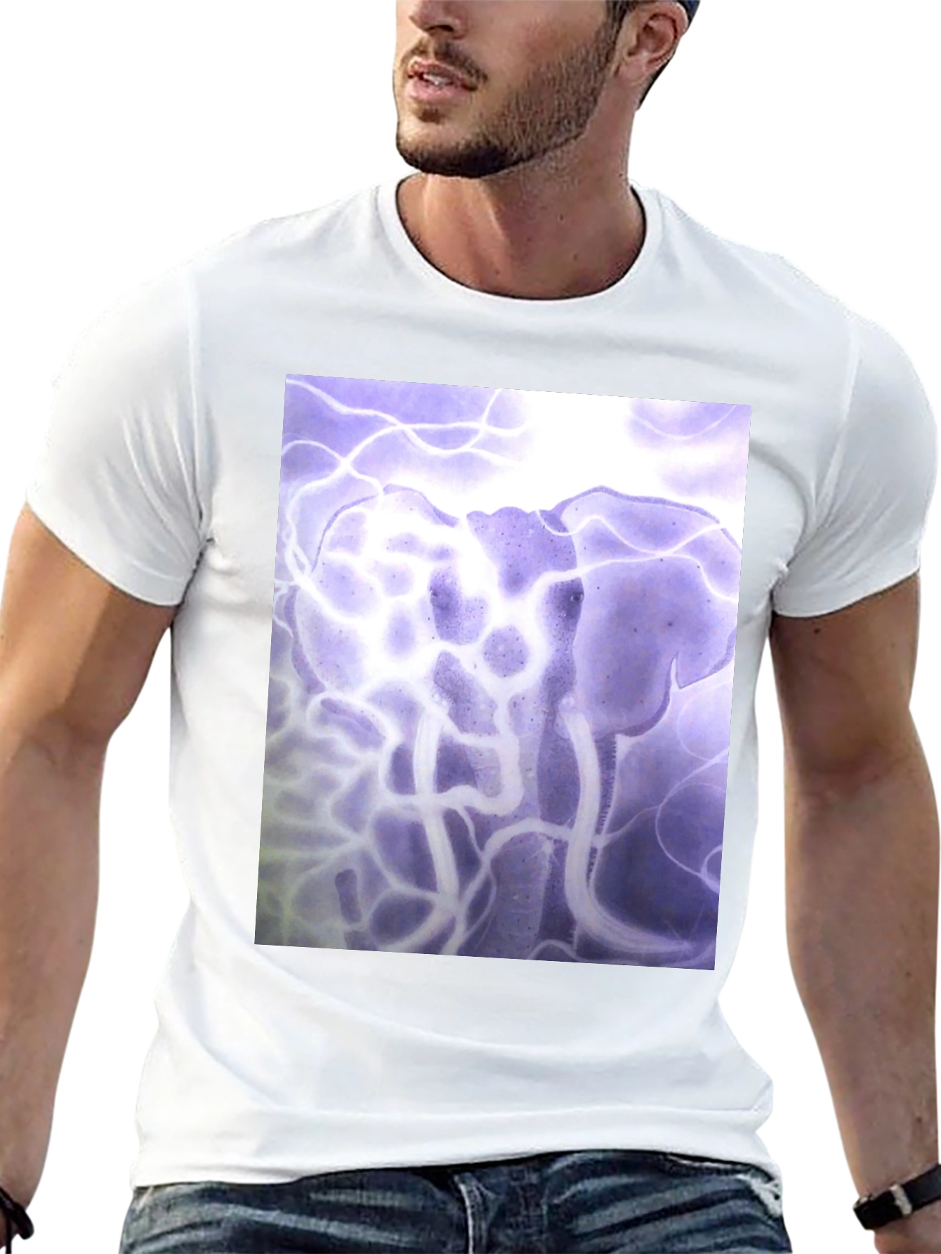 Abstract Elephant Graphic Tee