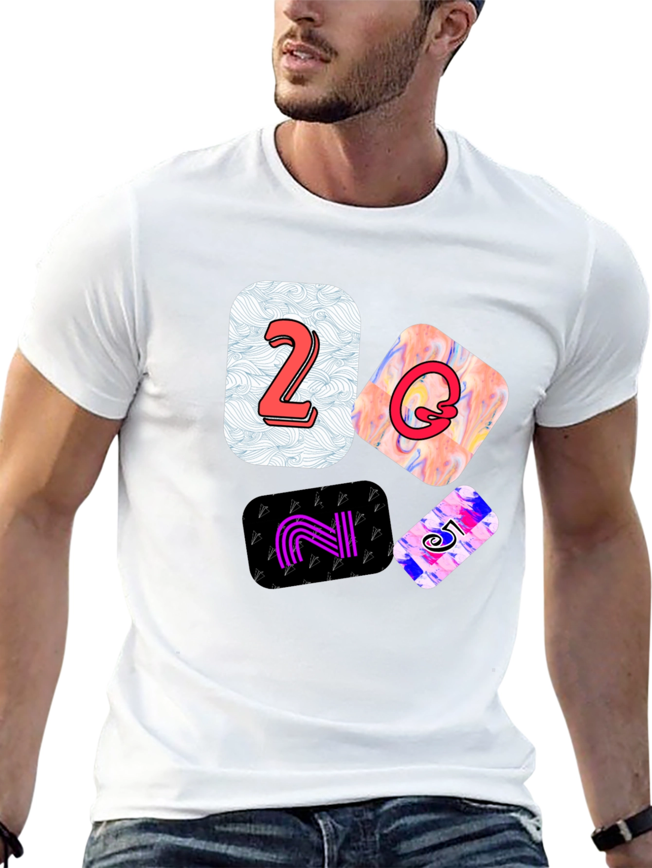 Funky Numbers Graphic Tee - Cool & Stylish