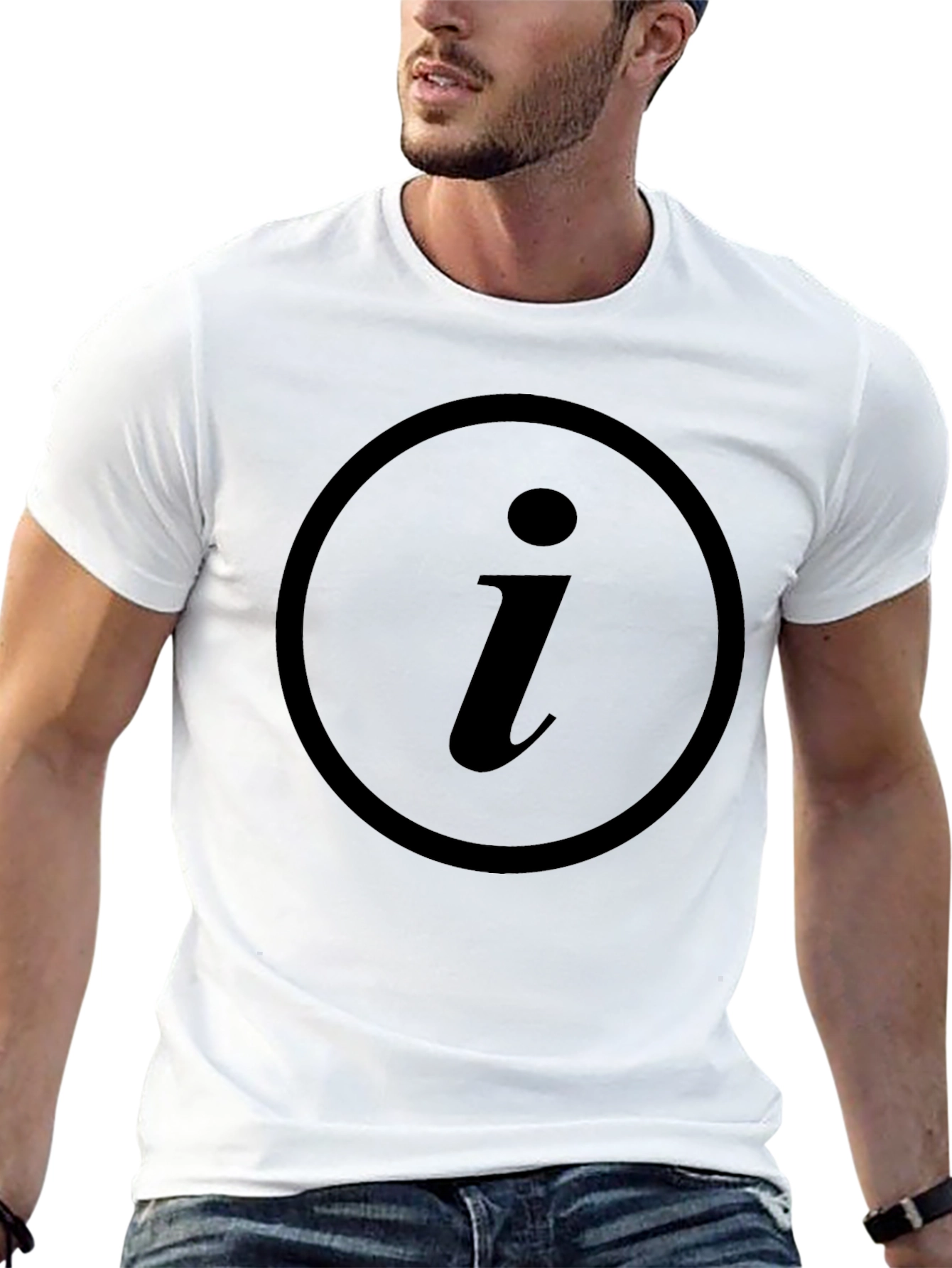 Info Symbol Black T-Shirt