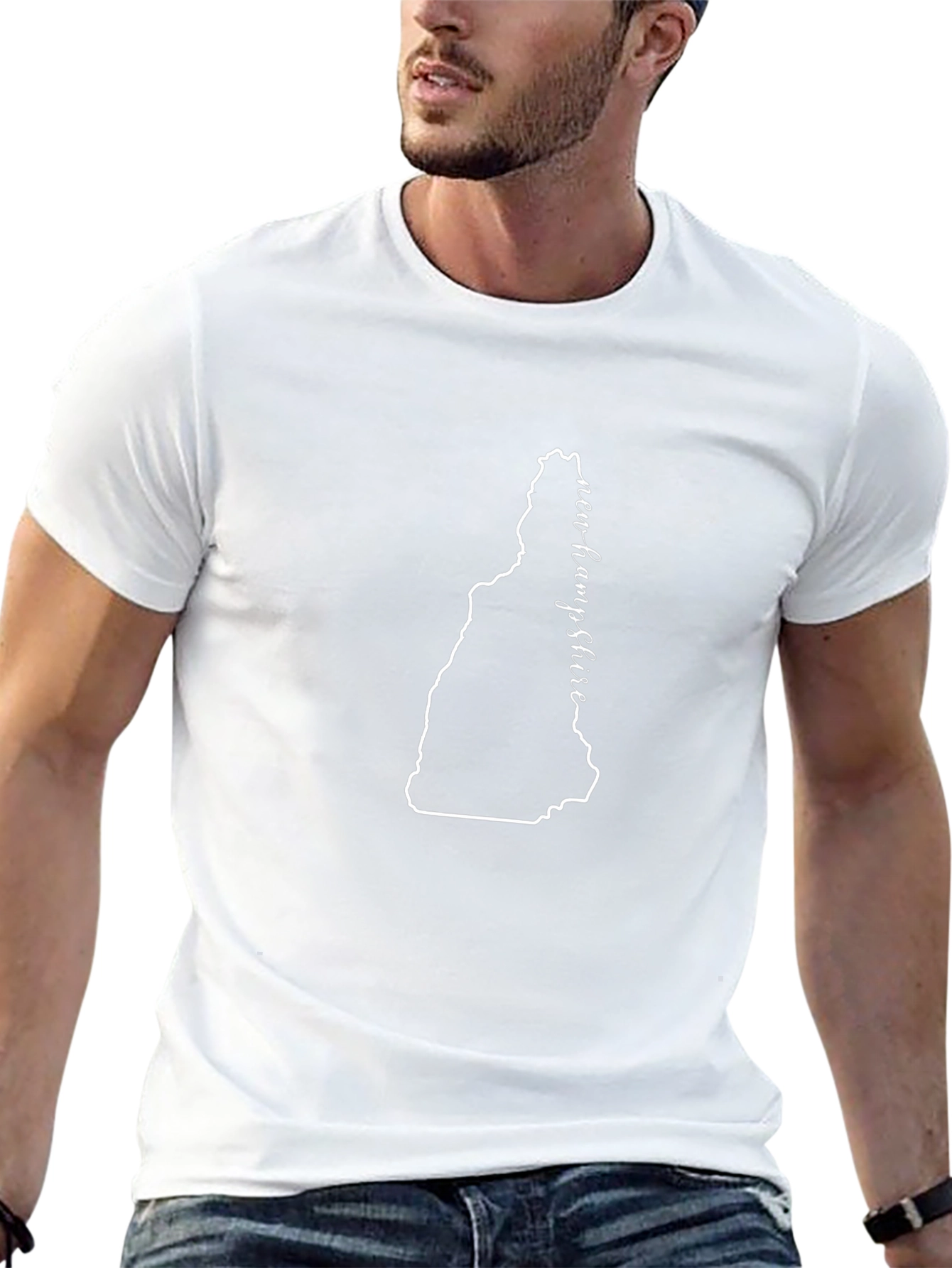 New Hampshire State Outline T-Shirt