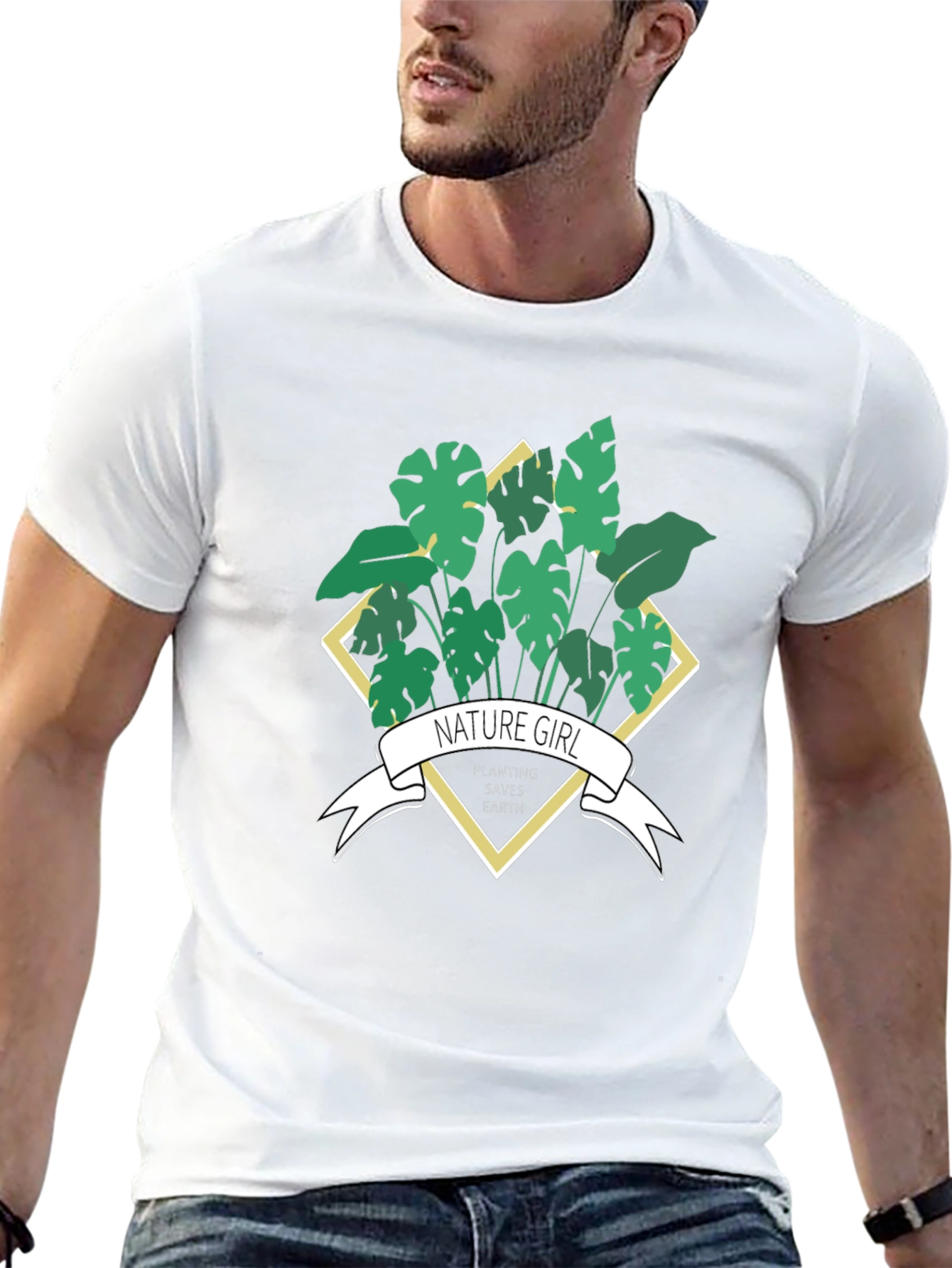 Nature Girl Planting Saves Earth T-Shirt