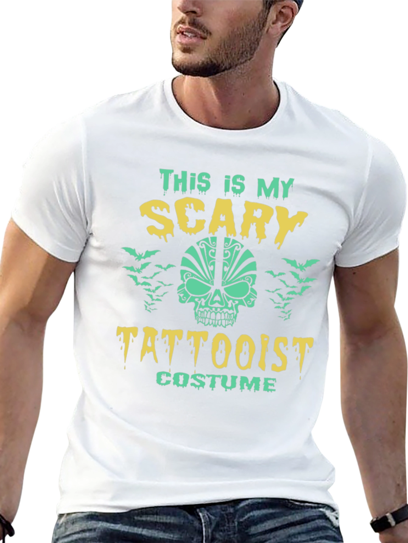 Scary Tattooist Costume Halloween T-Shirt