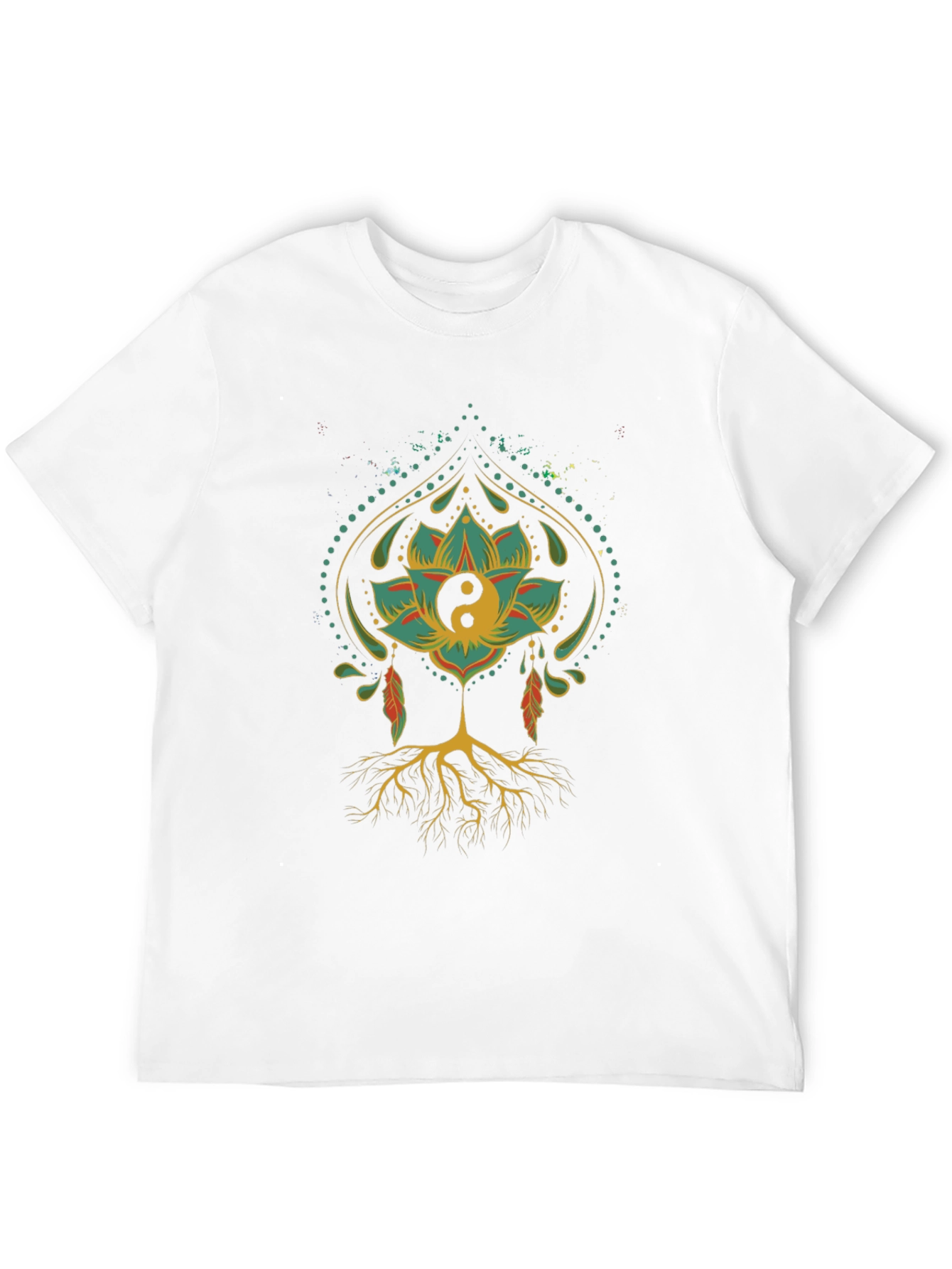 Yin Yang Lotus Root T-Shirt - Relaxed Fit