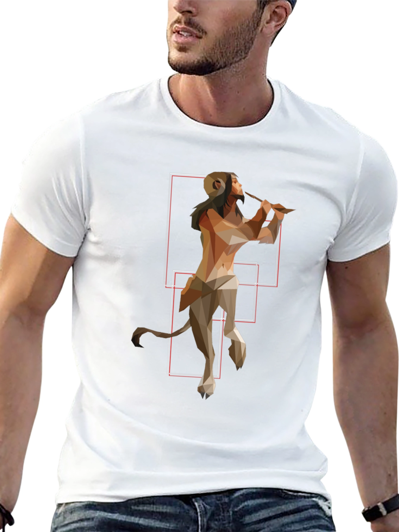 Geometric Centaur T-Shirt - Mythical Style