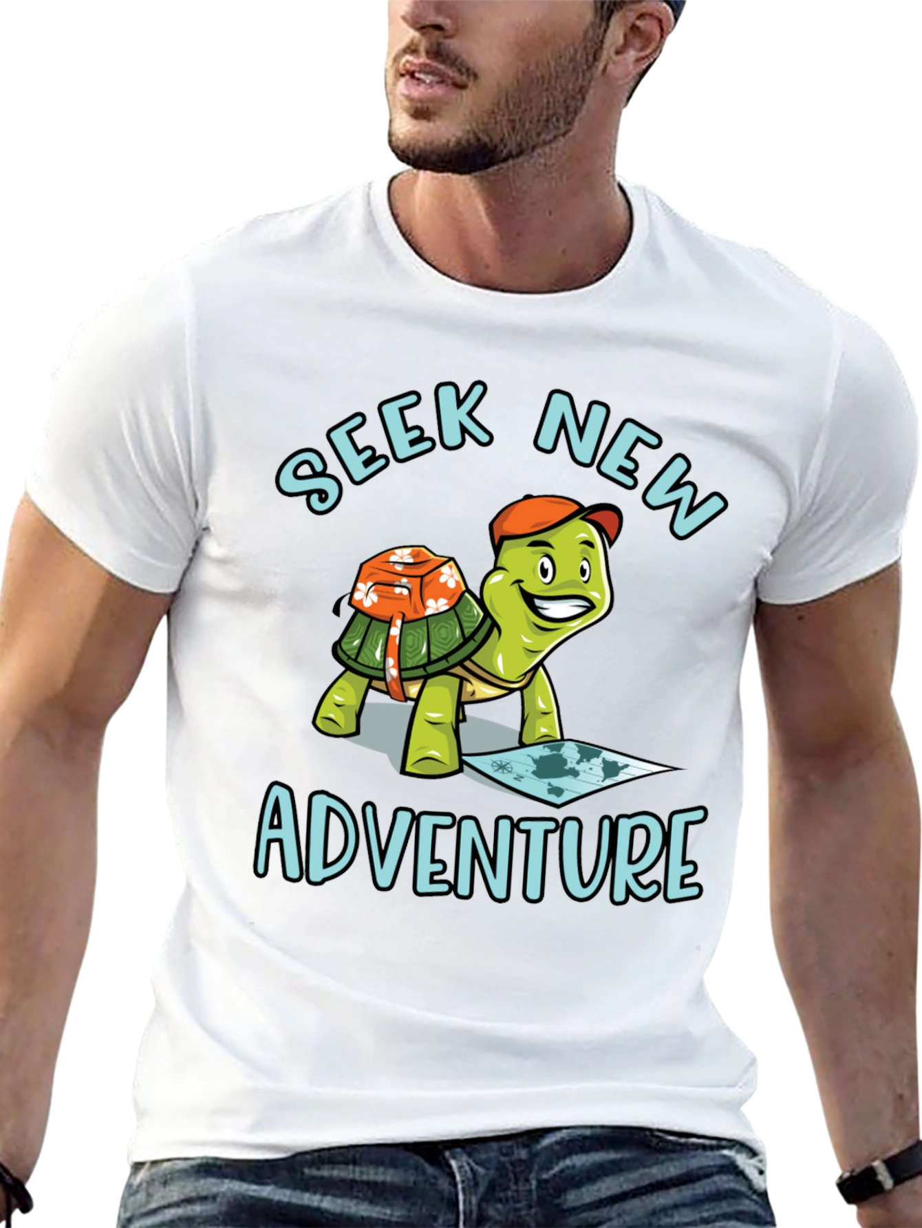 Seek New Adventure Turtle T-Shirt