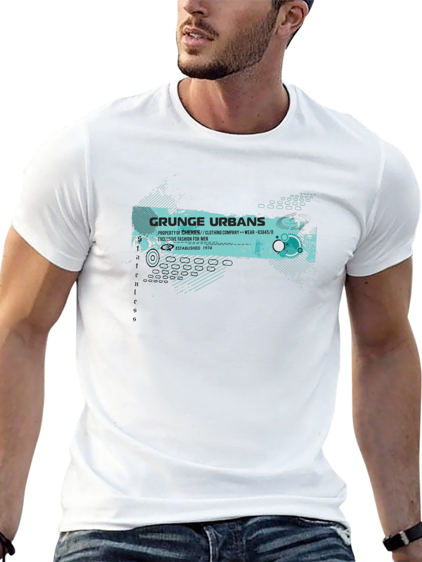 Grunge Urbans Graphic Tee - Mens Fashion