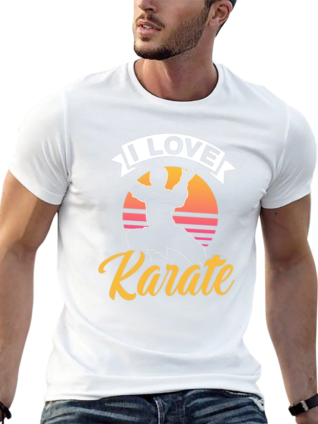 I Love Karate Graphic Tee - Martial Arts Shirt