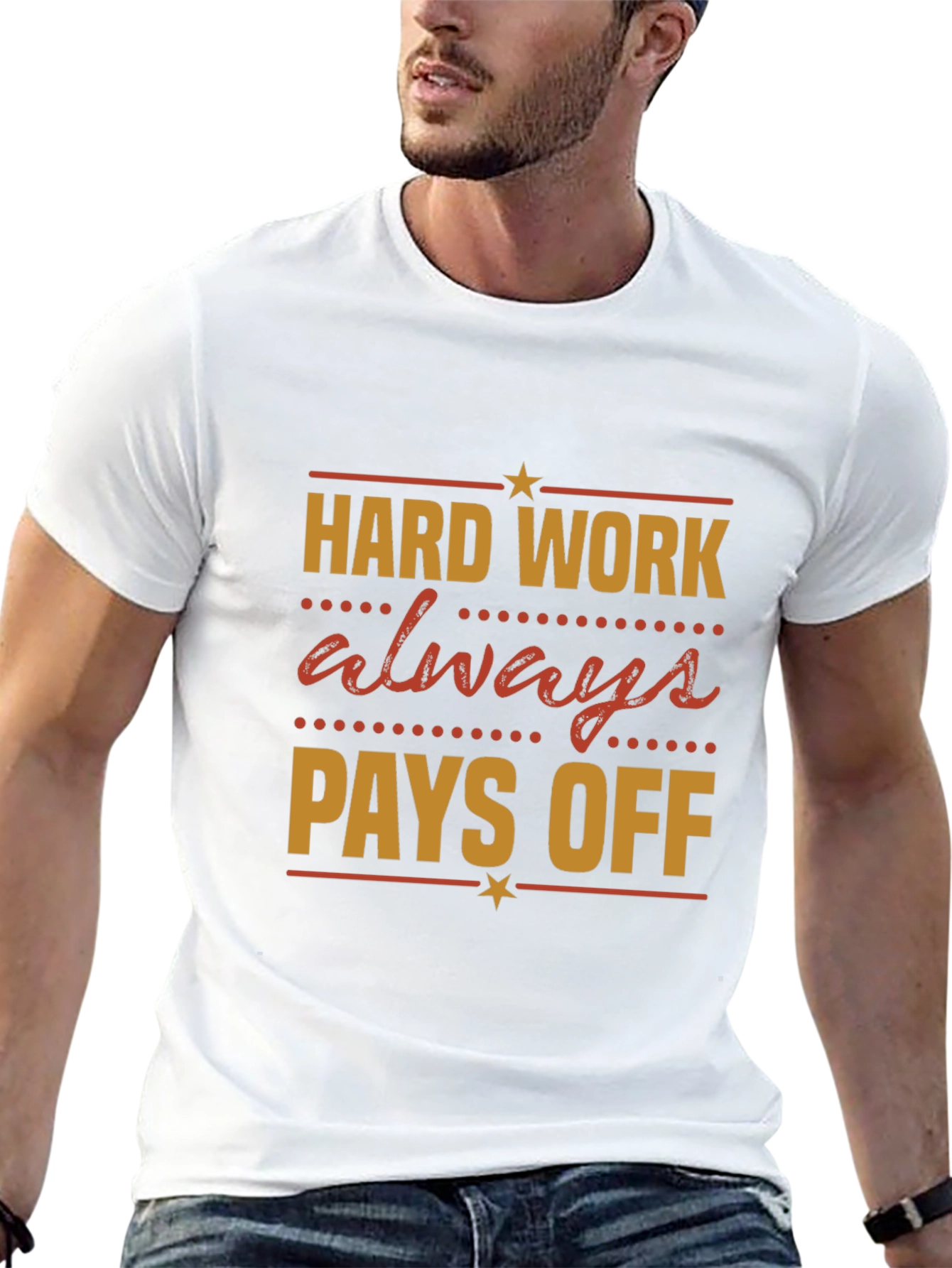 Hard Work Pays Off Graphic Tee - Motivational