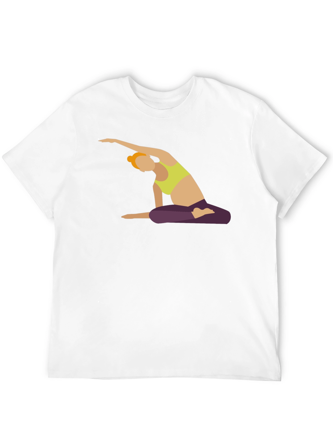 Yoga Pose Graphic Black T-Shirt