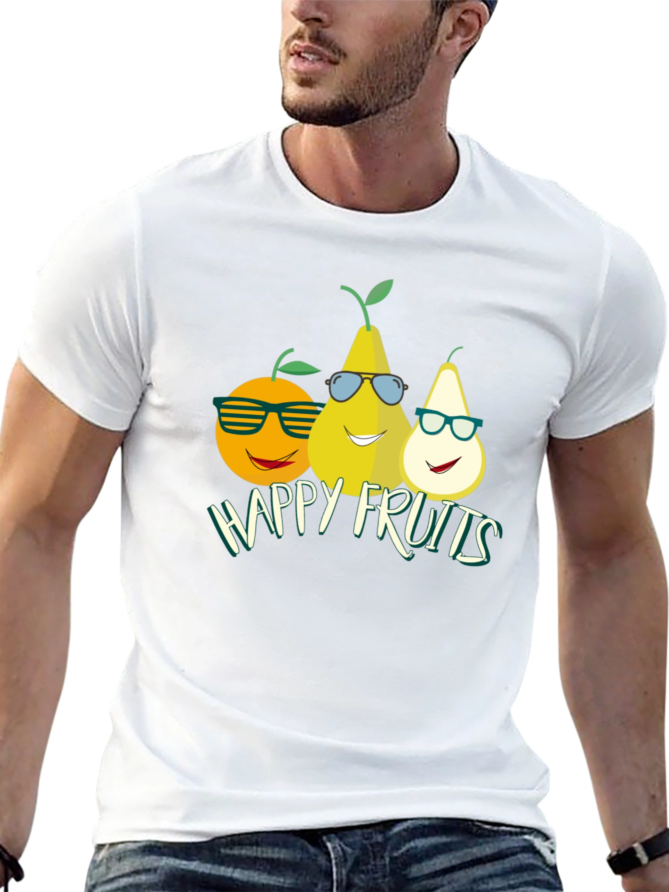 Happy Fruits T-Shirt - Cool & Fun Design