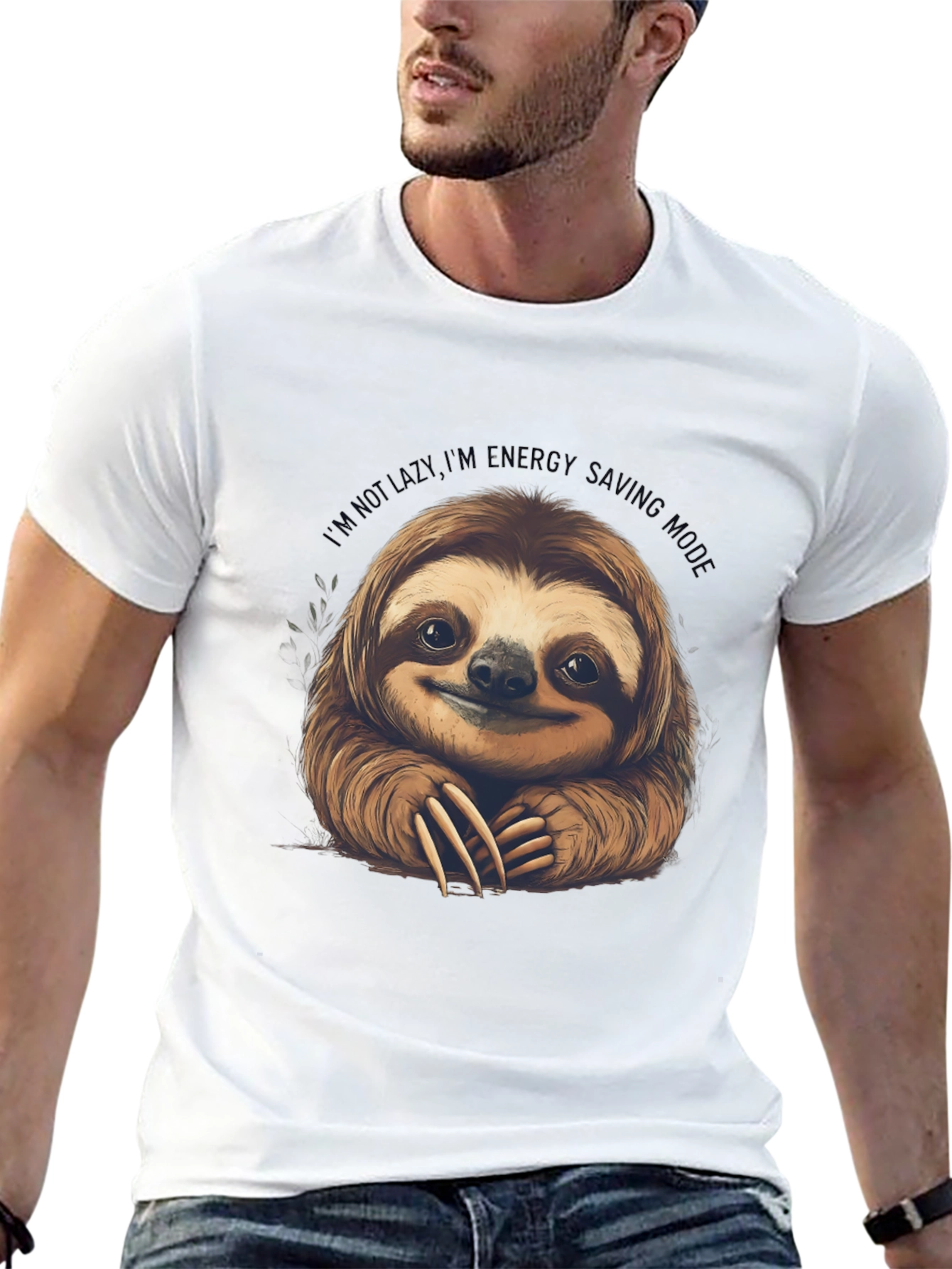 Sloth Energy Saving Mode Graphic Tee