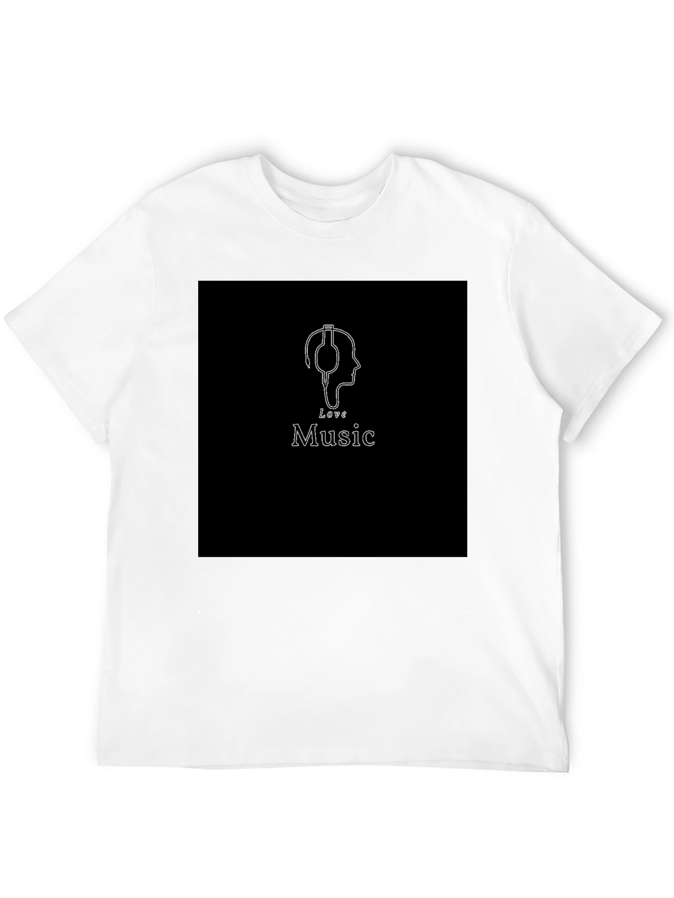 Love Music Black T-Shirt - Stylish Graphic Tee