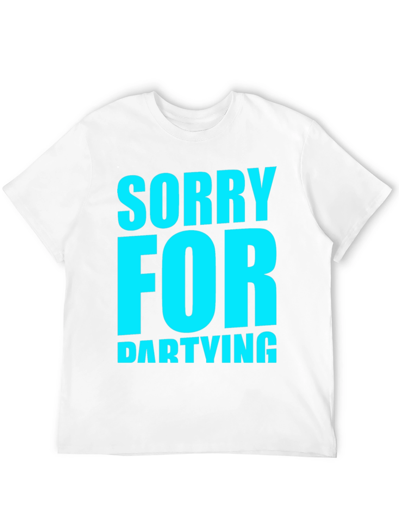 Sorry For Partying Black Graphic Tee