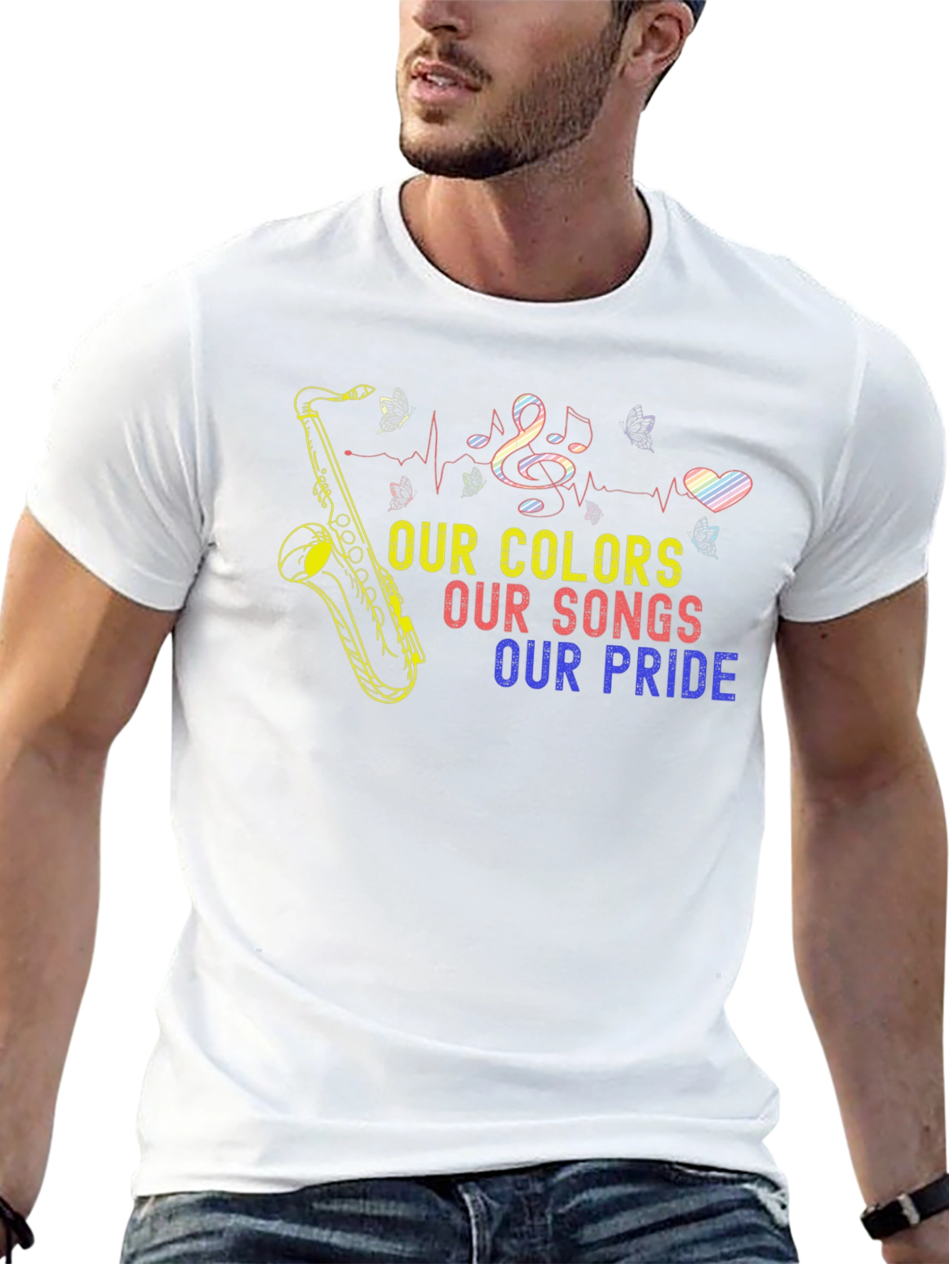 Pride Colors Music T-Shirt