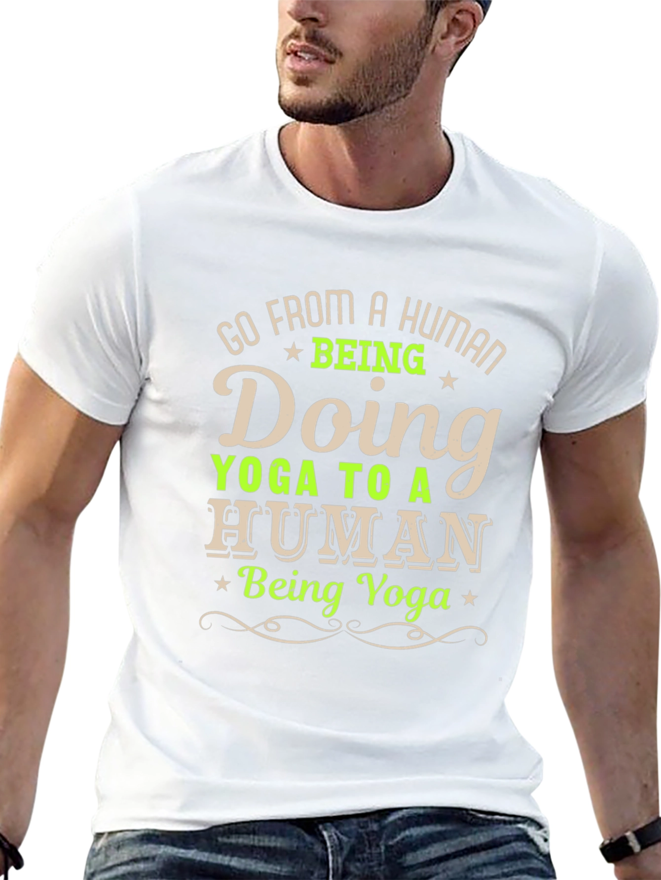 Yoga Human T-Shirt - Funny Yoga Lover Tee