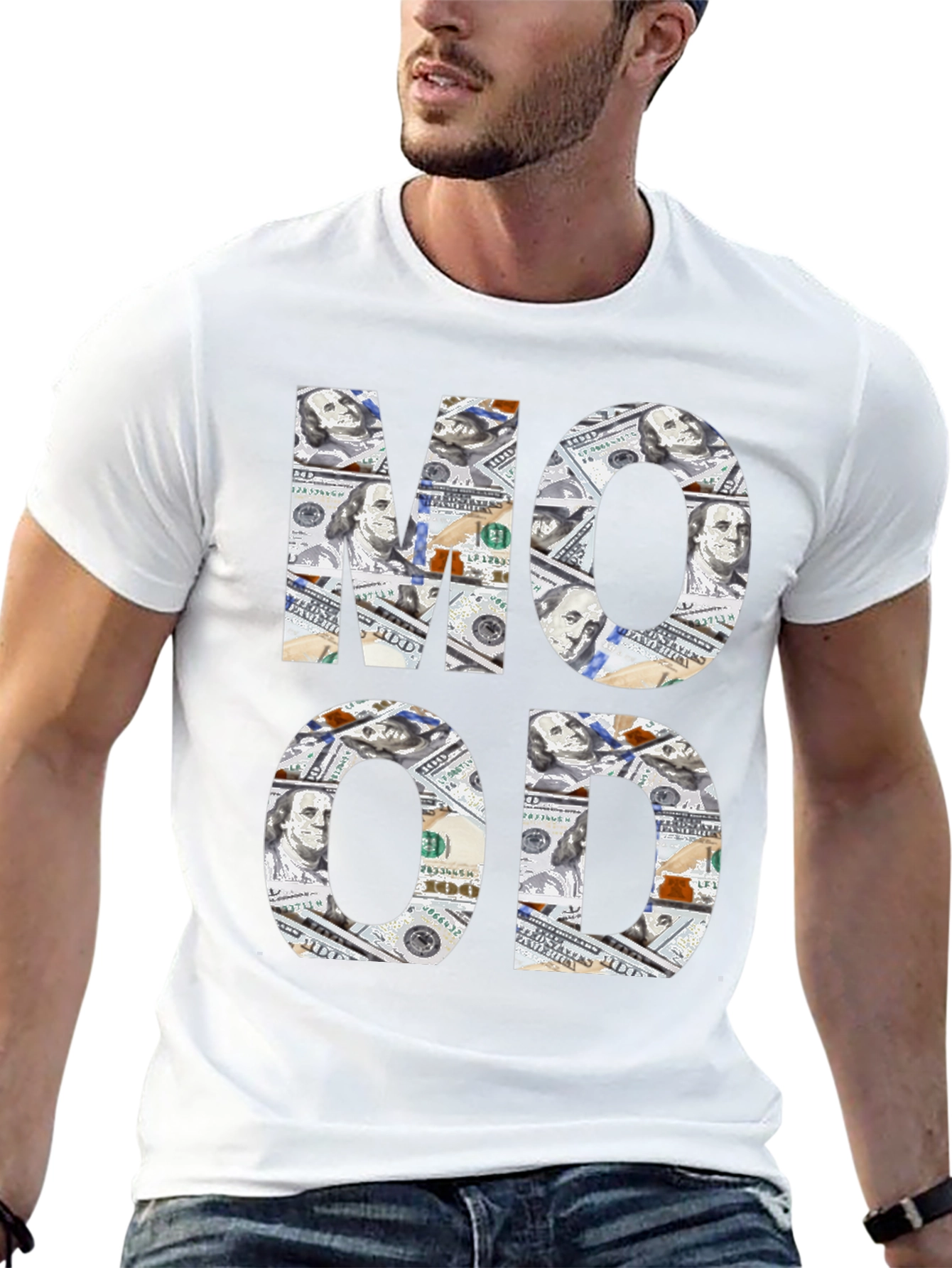 Money Mood Black Graphic Tee