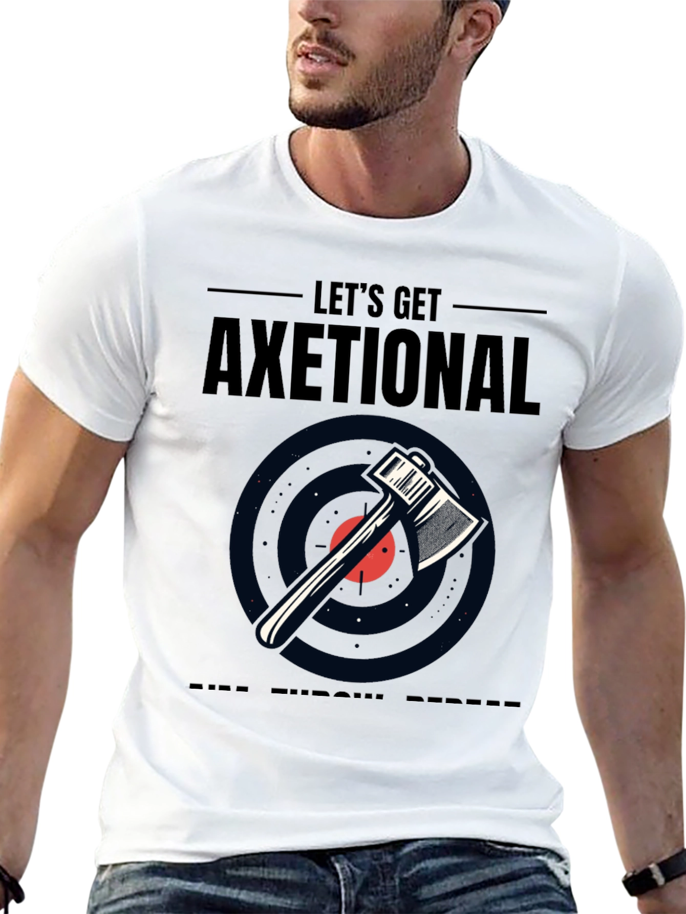 Lets Get Axetional Black Graphic Tee