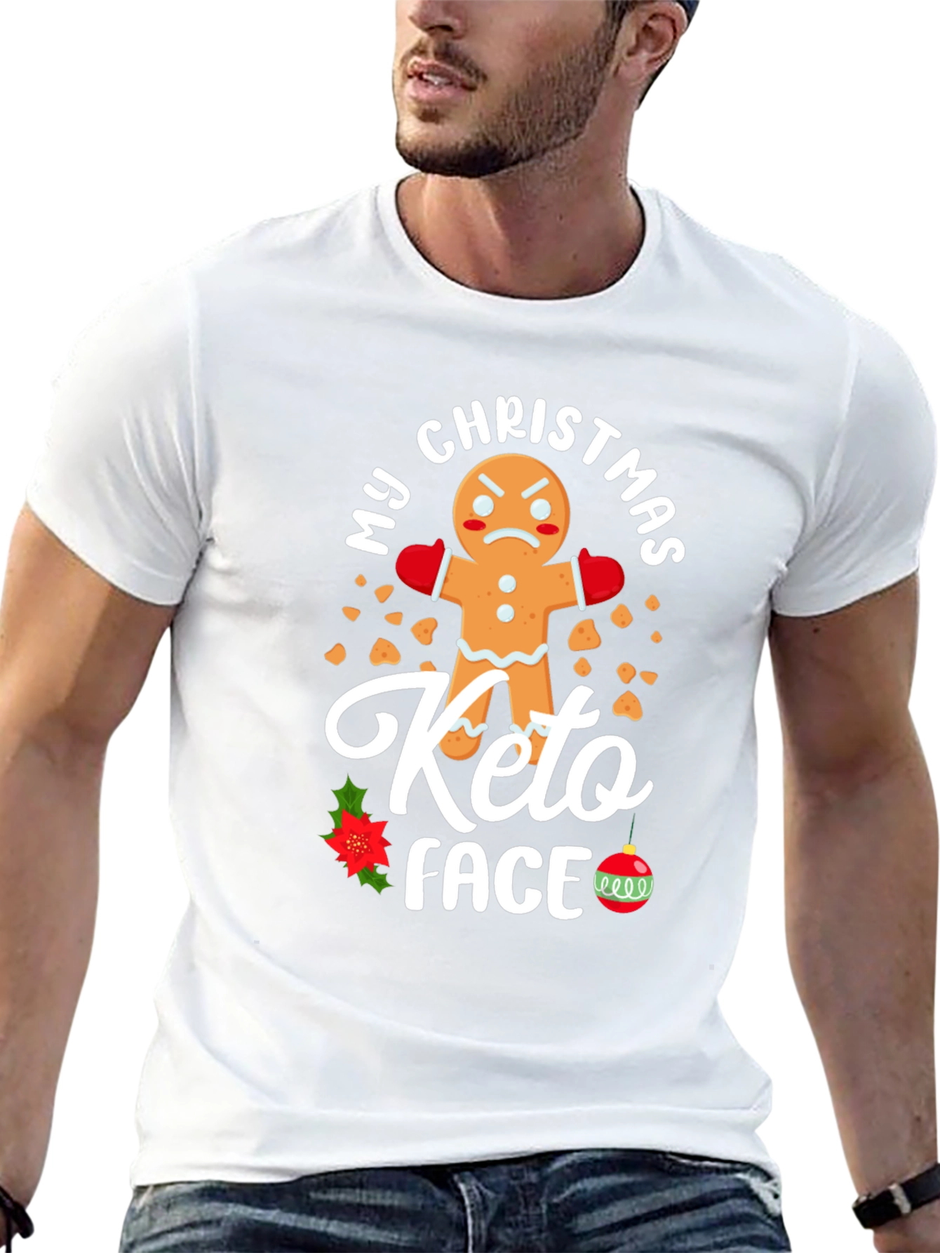 My Christmas Keto Face Gingerbread T-Shirt